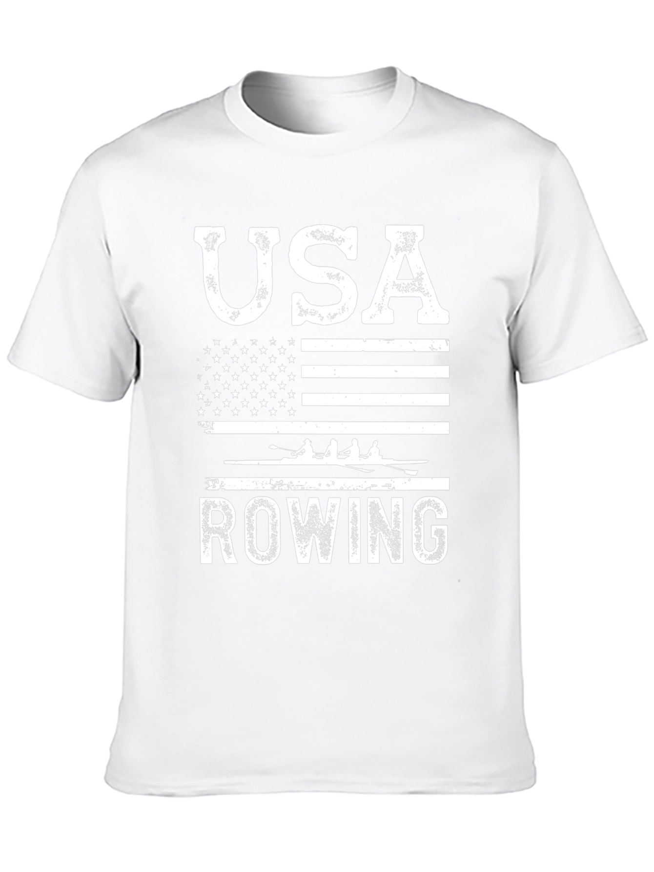 USA Rowing T-Shirt - American Flag Design