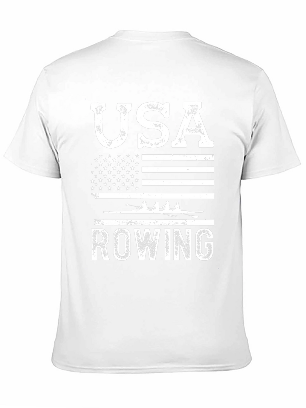 USA Rowing T-Shirt - American Flag Design