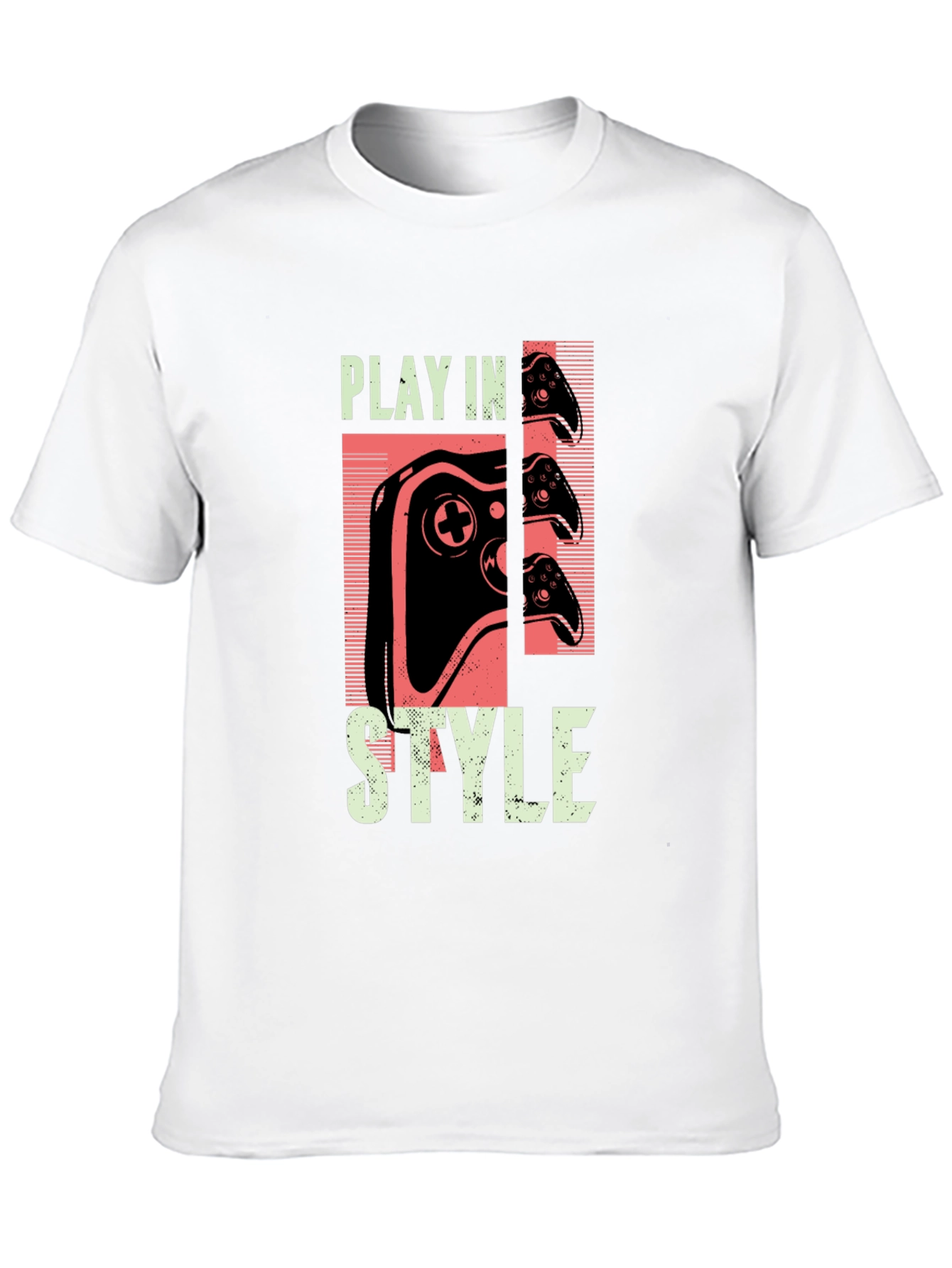 Play in Style Gaming T-Shirt - Black Graphic Tee