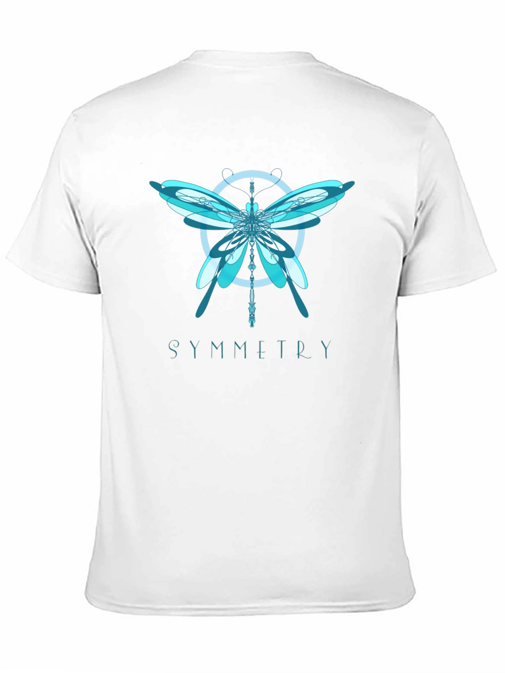 Symmetry Dragonfly Graphic T-Shirt - Modern Art Tee