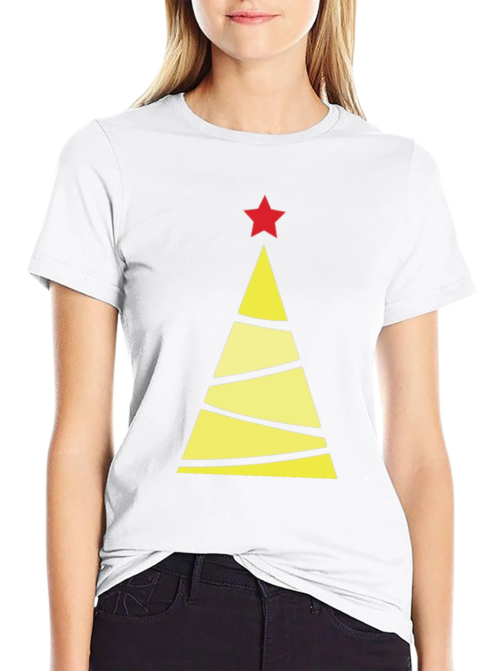 Festive Christmas Tree Graphic Tee - Holiday Style