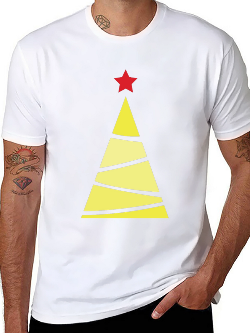 Festive Christmas Tree Graphic Tee - Holiday Style