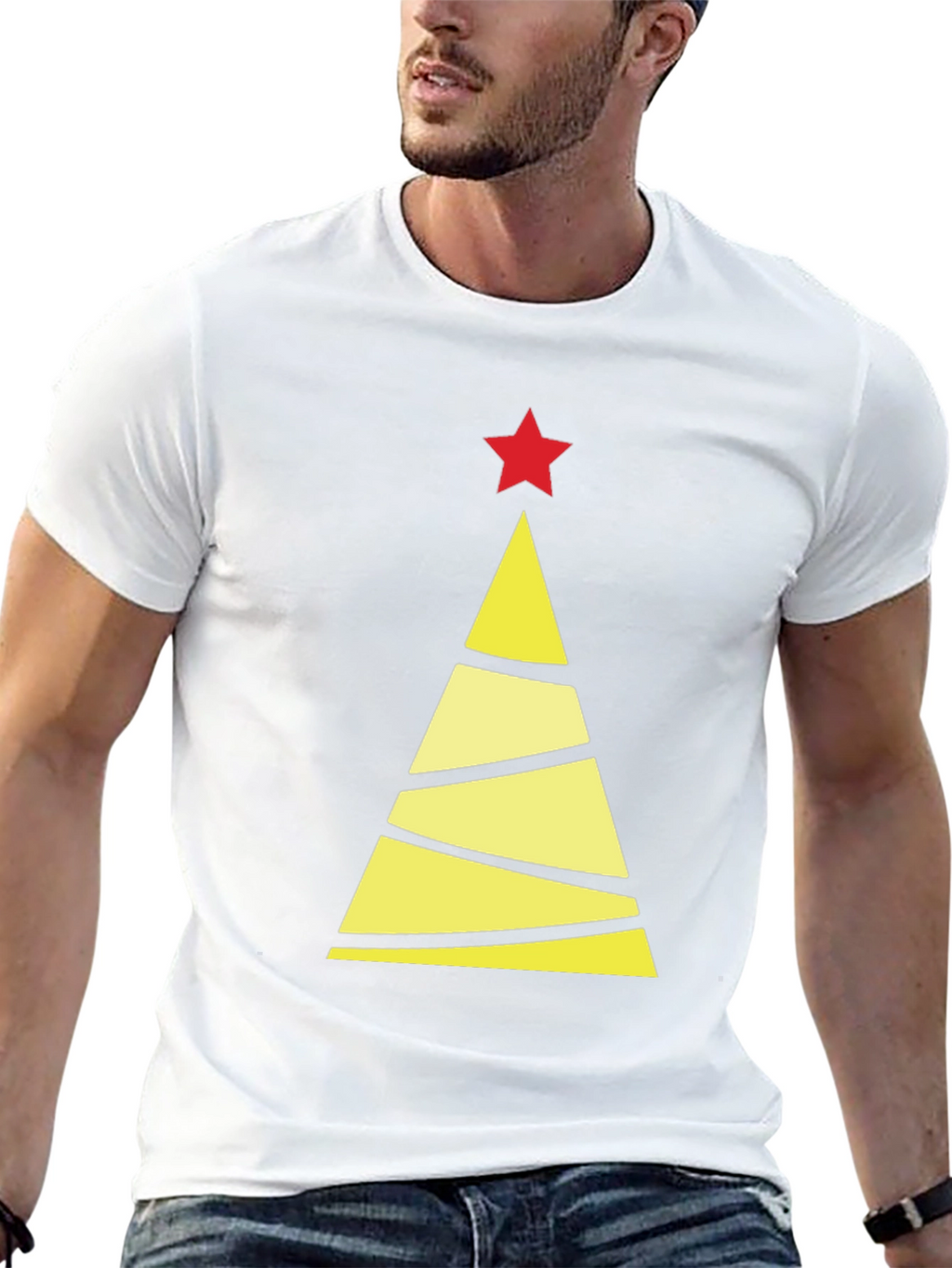 Festive Christmas Tree Graphic Tee - Holiday Style