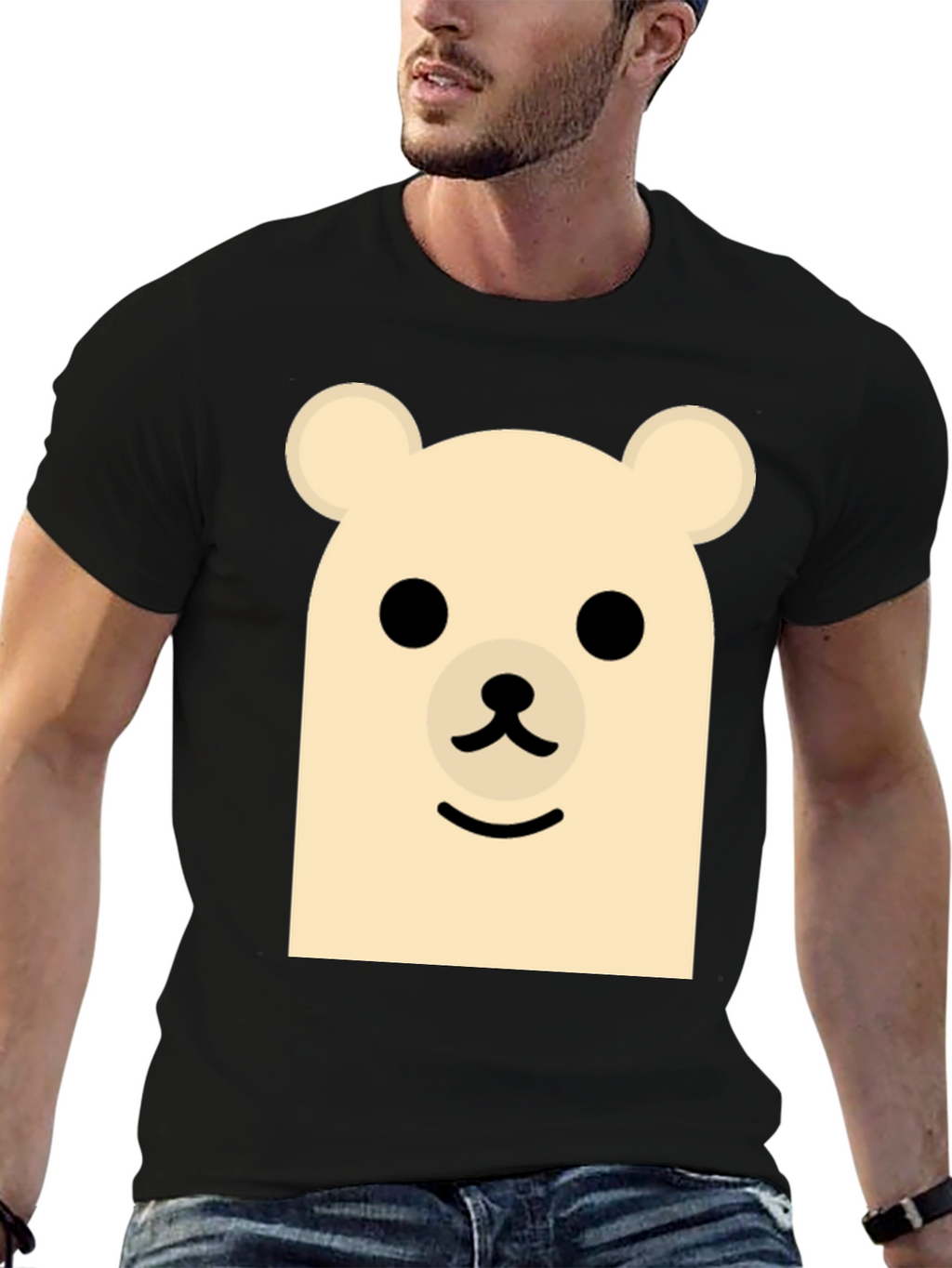 Cute Bear Graphic Tee - Casual Comfort