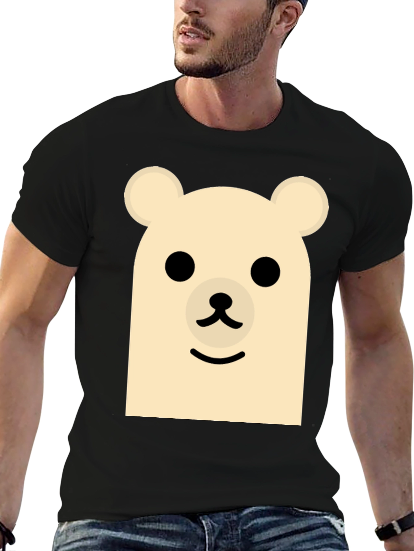 Cute Bear Graphic Tee - Casual Comfort