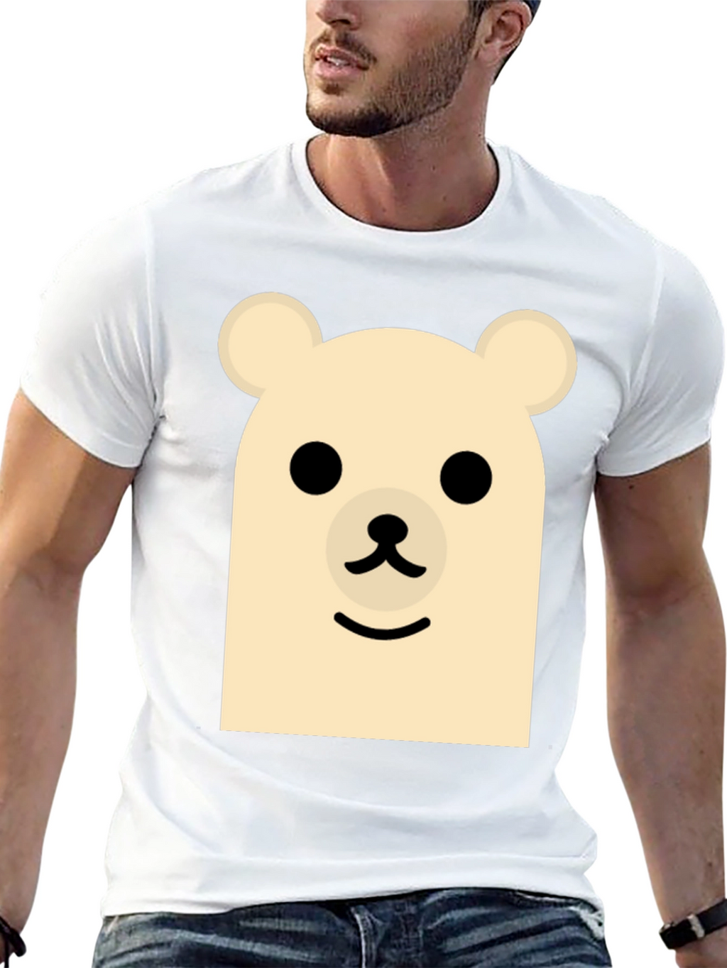 Cute Bear Graphic Tee - Casual Comfort