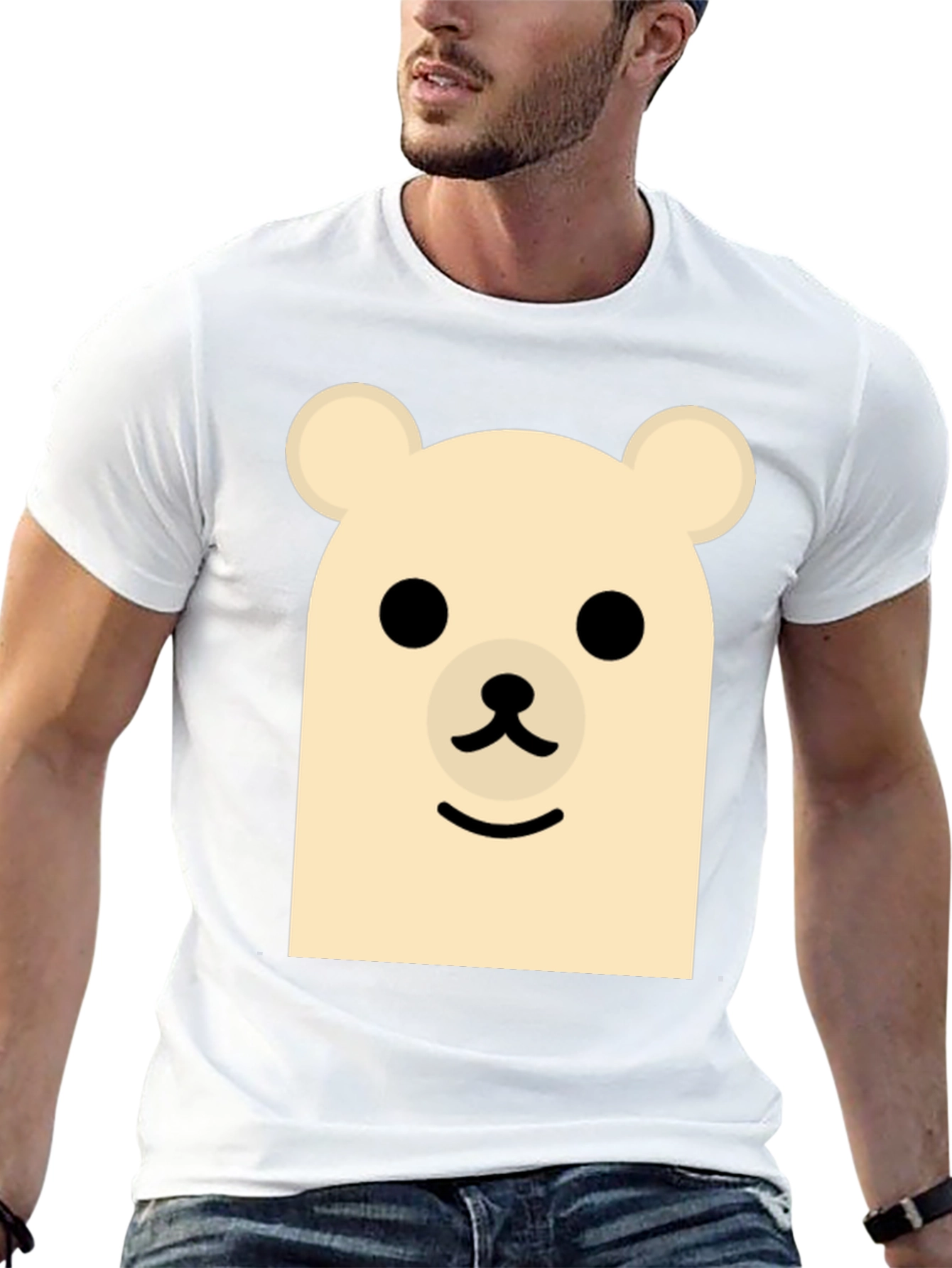 Cute Bear Graphic Tee - Casual Comfort