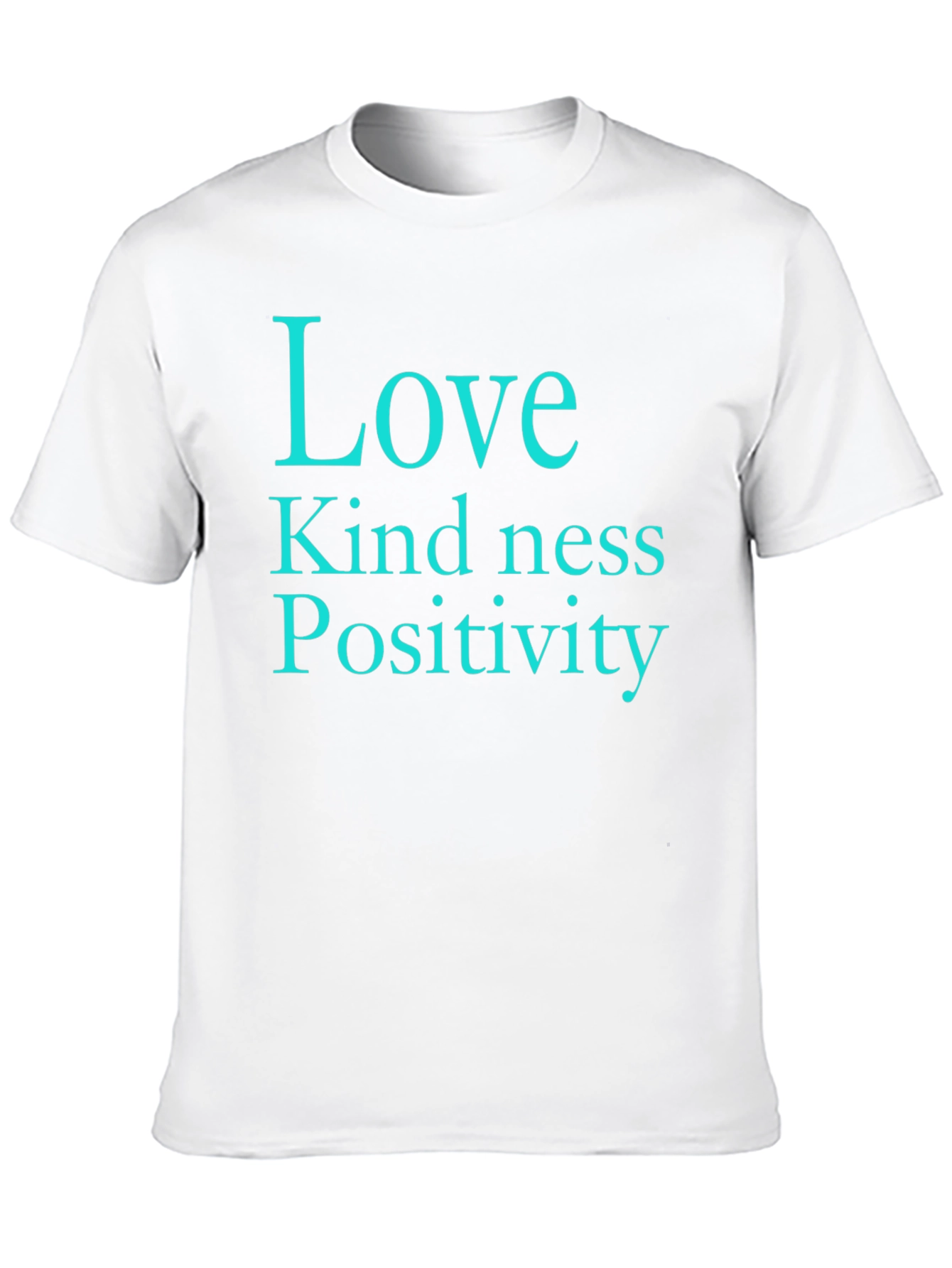 Love Kindness Positivity Black T-Shirt