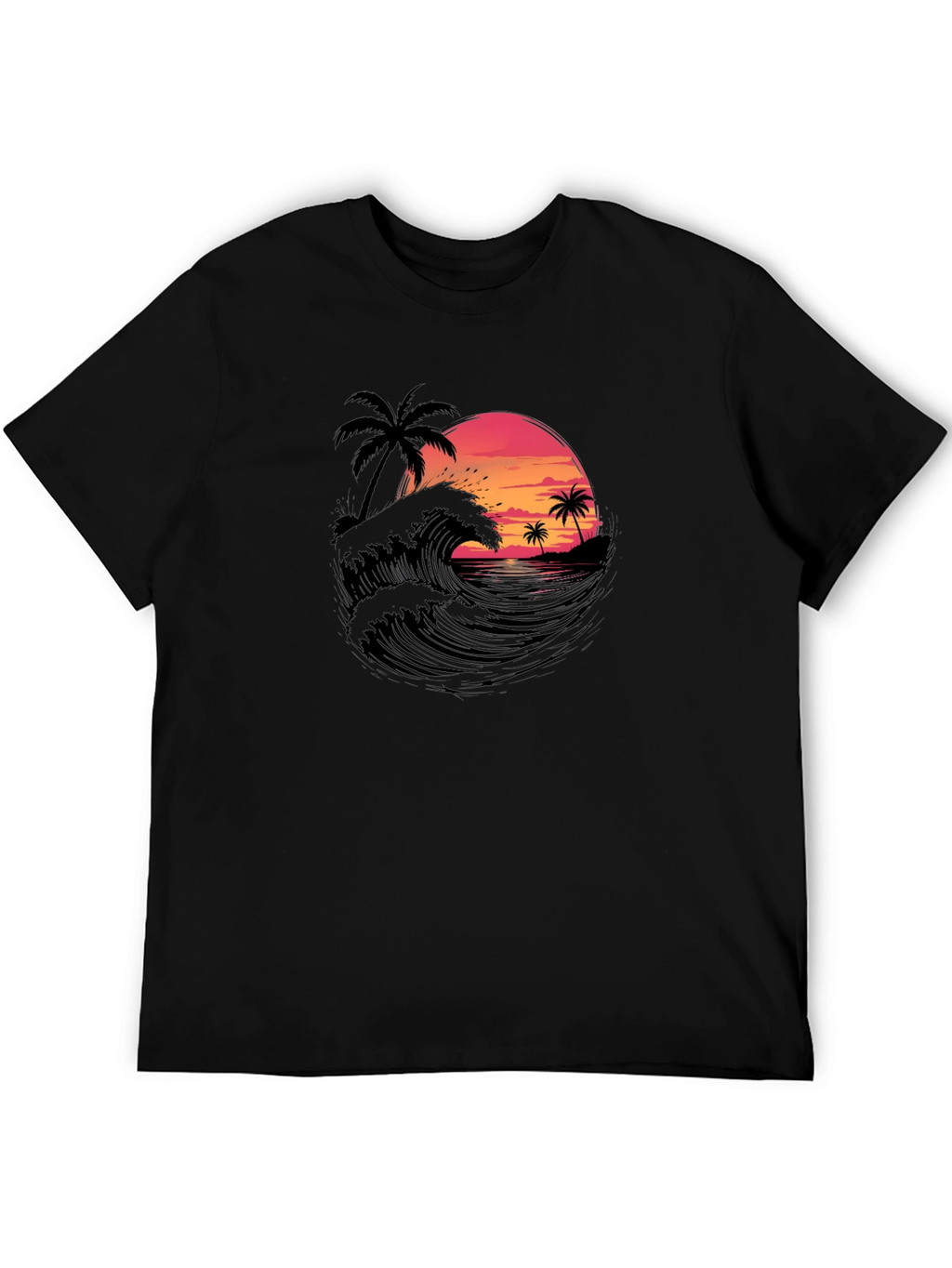 Sunset Waves Graphic Tee
