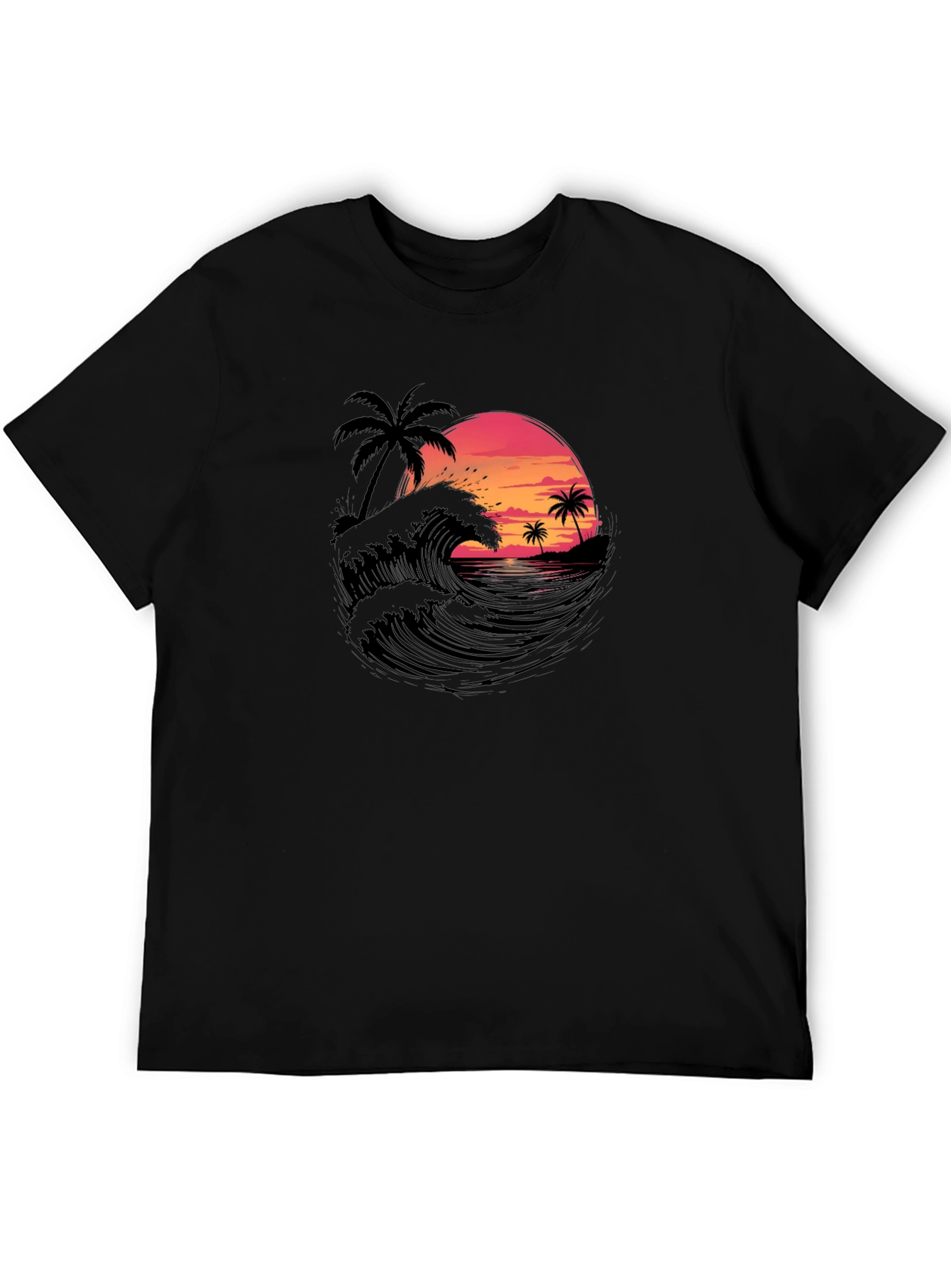 Sunset Waves Graphic Tee