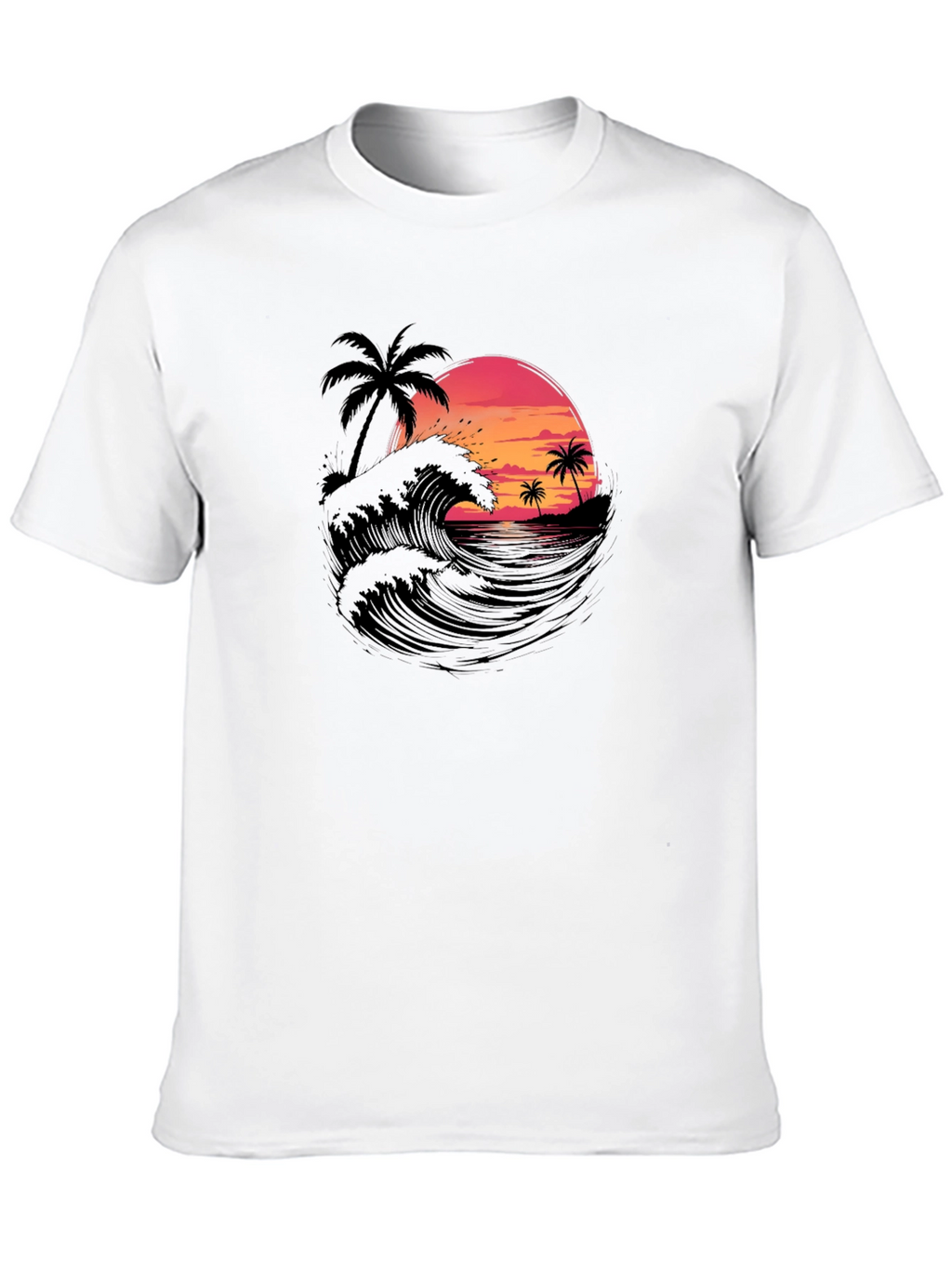 Sunset Waves Graphic Tee