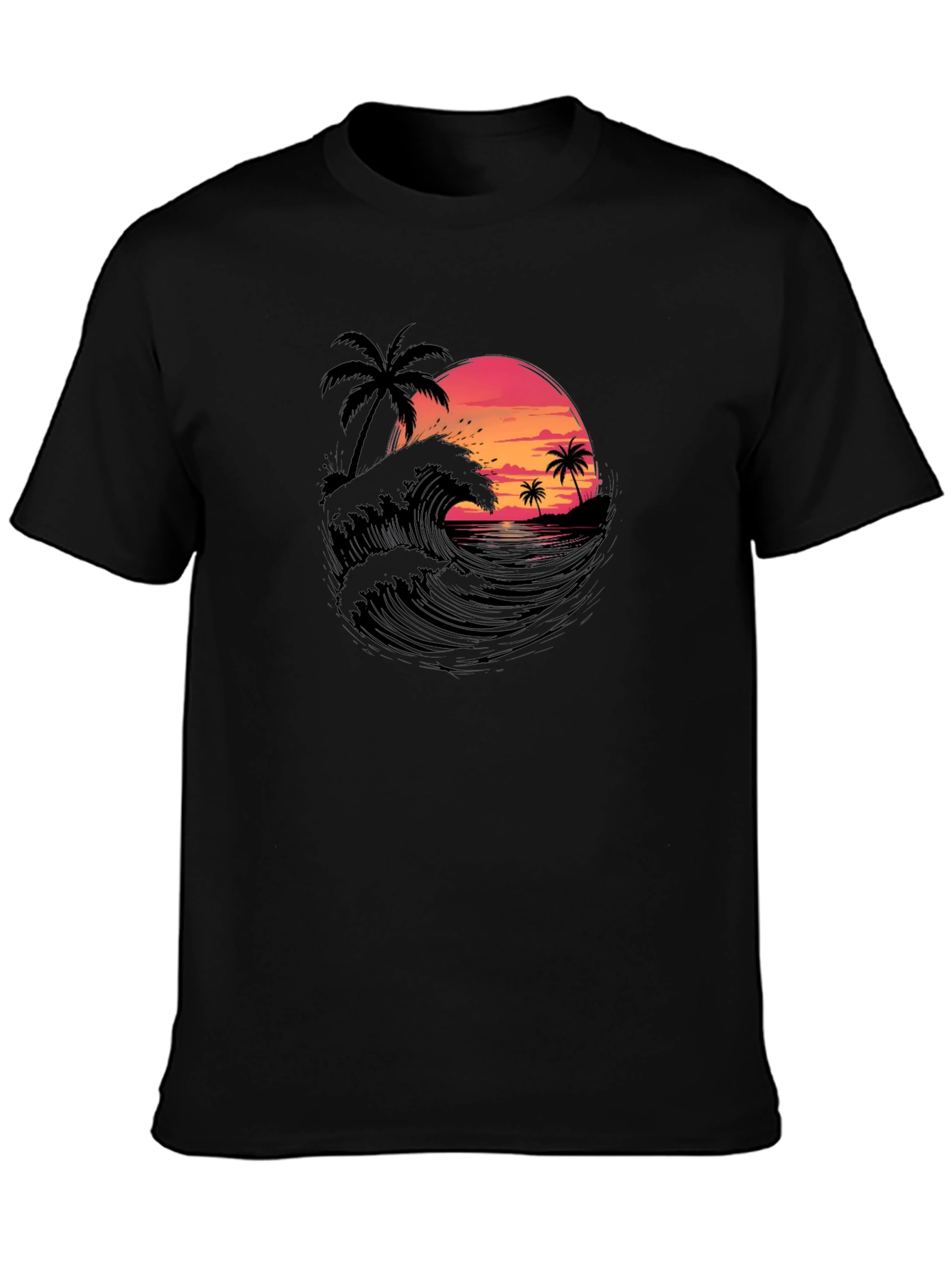 Sunset Waves Graphic Tee