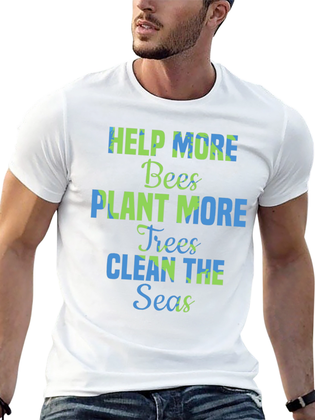 Eco-Friendly Graphic Tee - Save the Planet