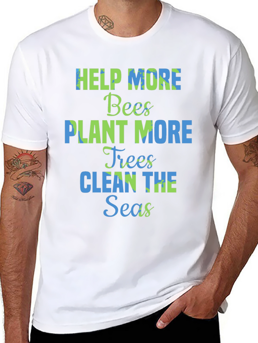 Eco-Friendly Graphic Tee - Save the Planet