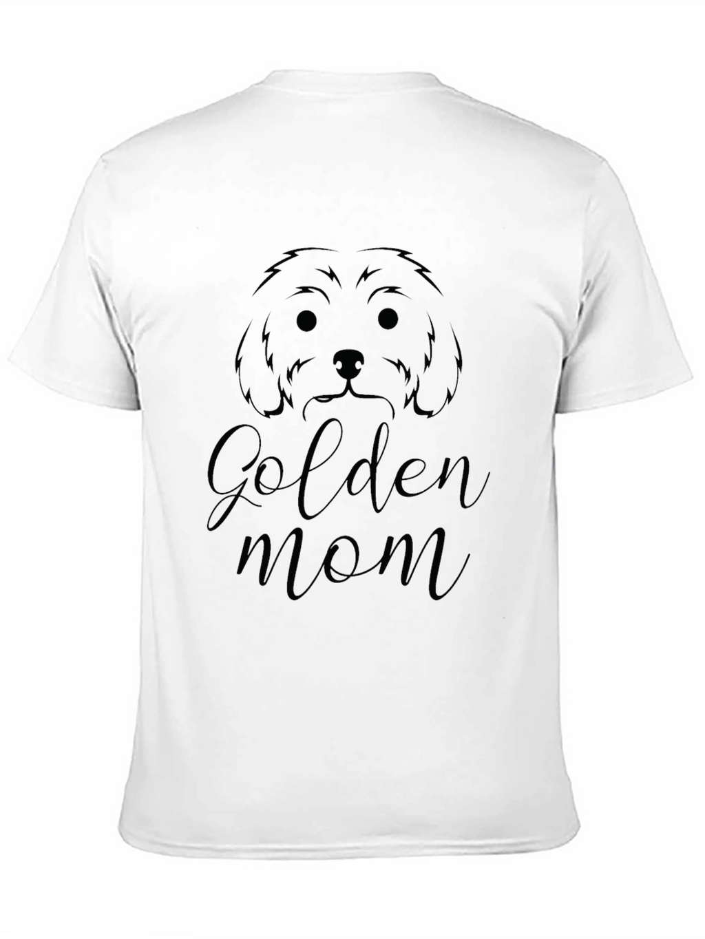 Golden Mom Dog T-Shirt - Black