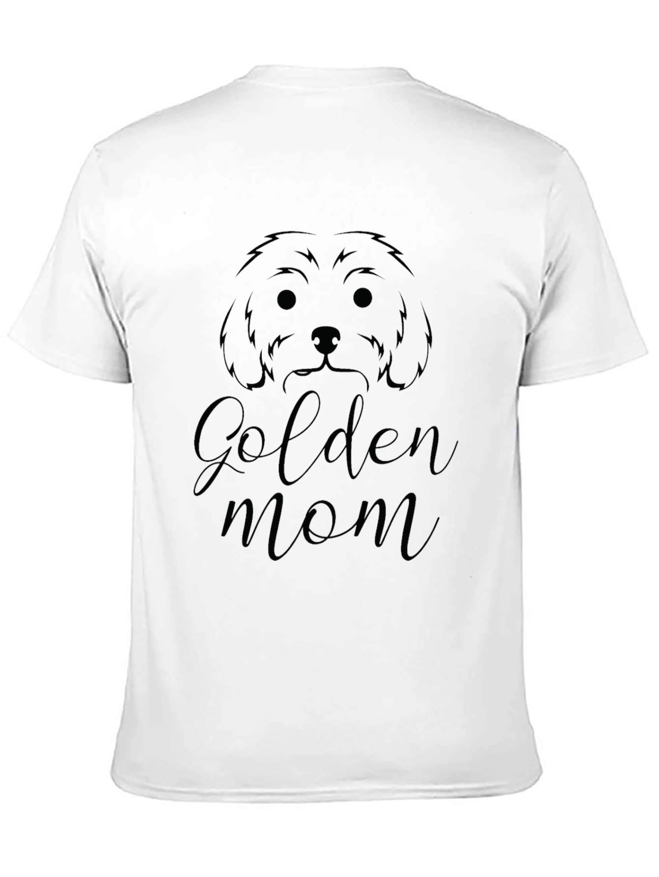Golden Mom Dog T-Shirt - Black