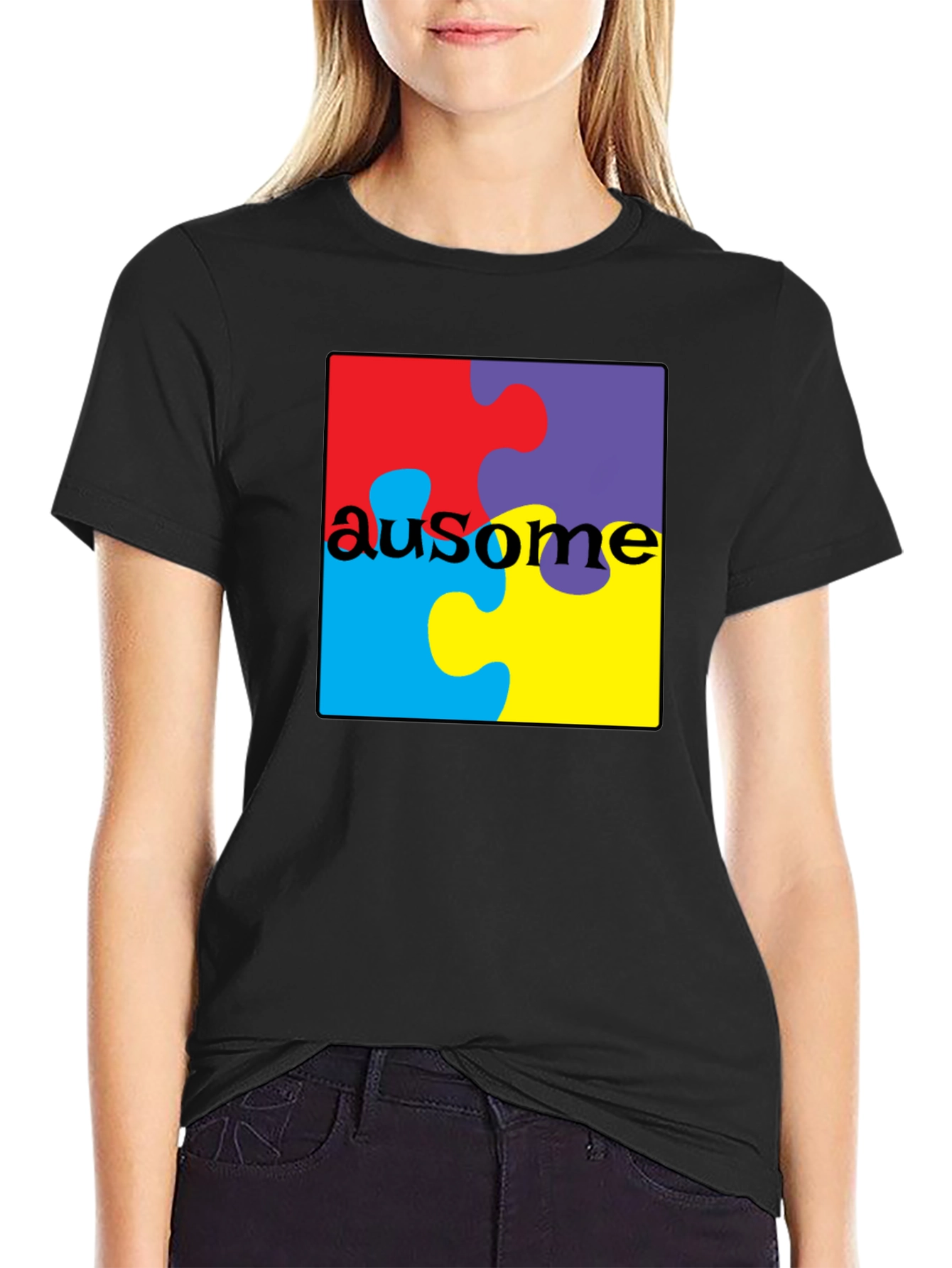 Au-some Puzzle Piece T-Shirt