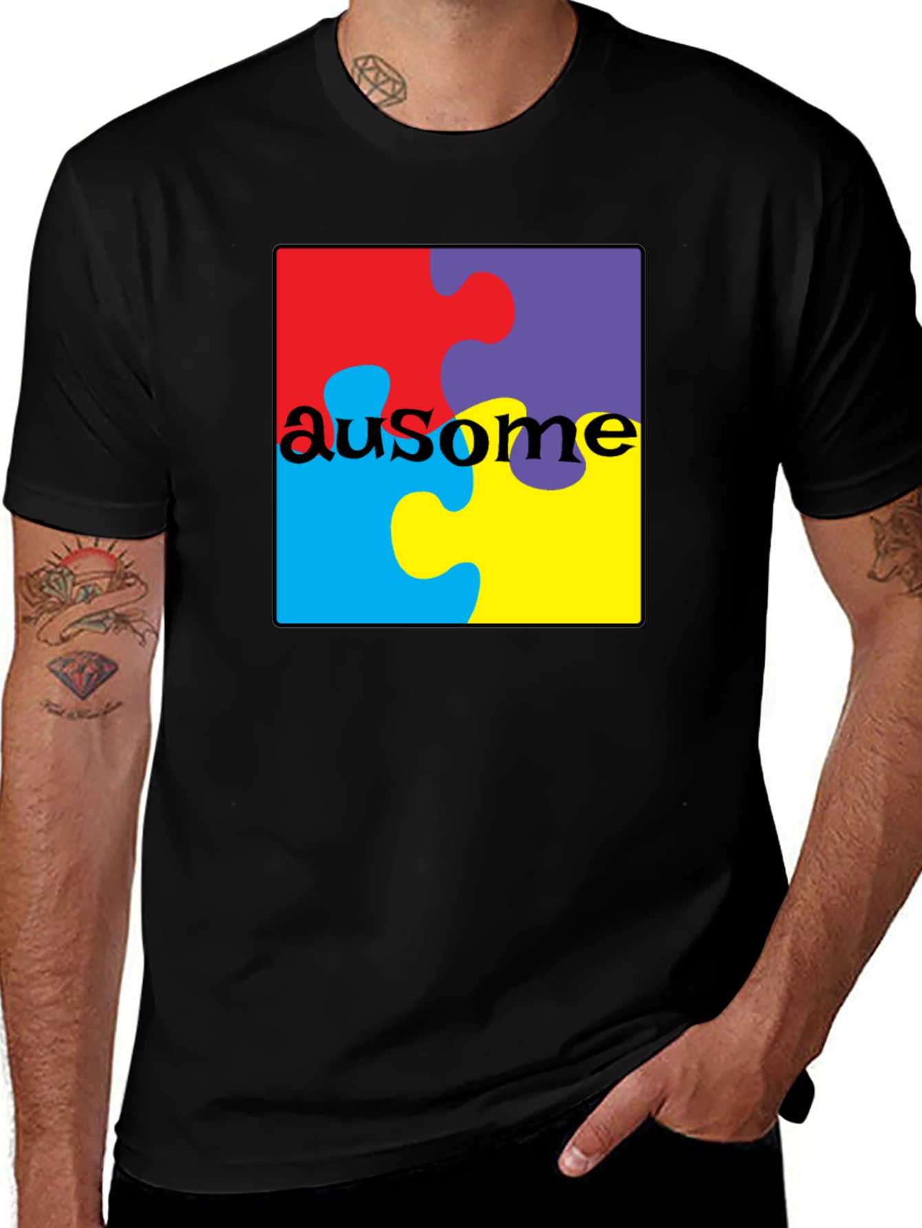 Au-some Puzzle Piece T-Shirt