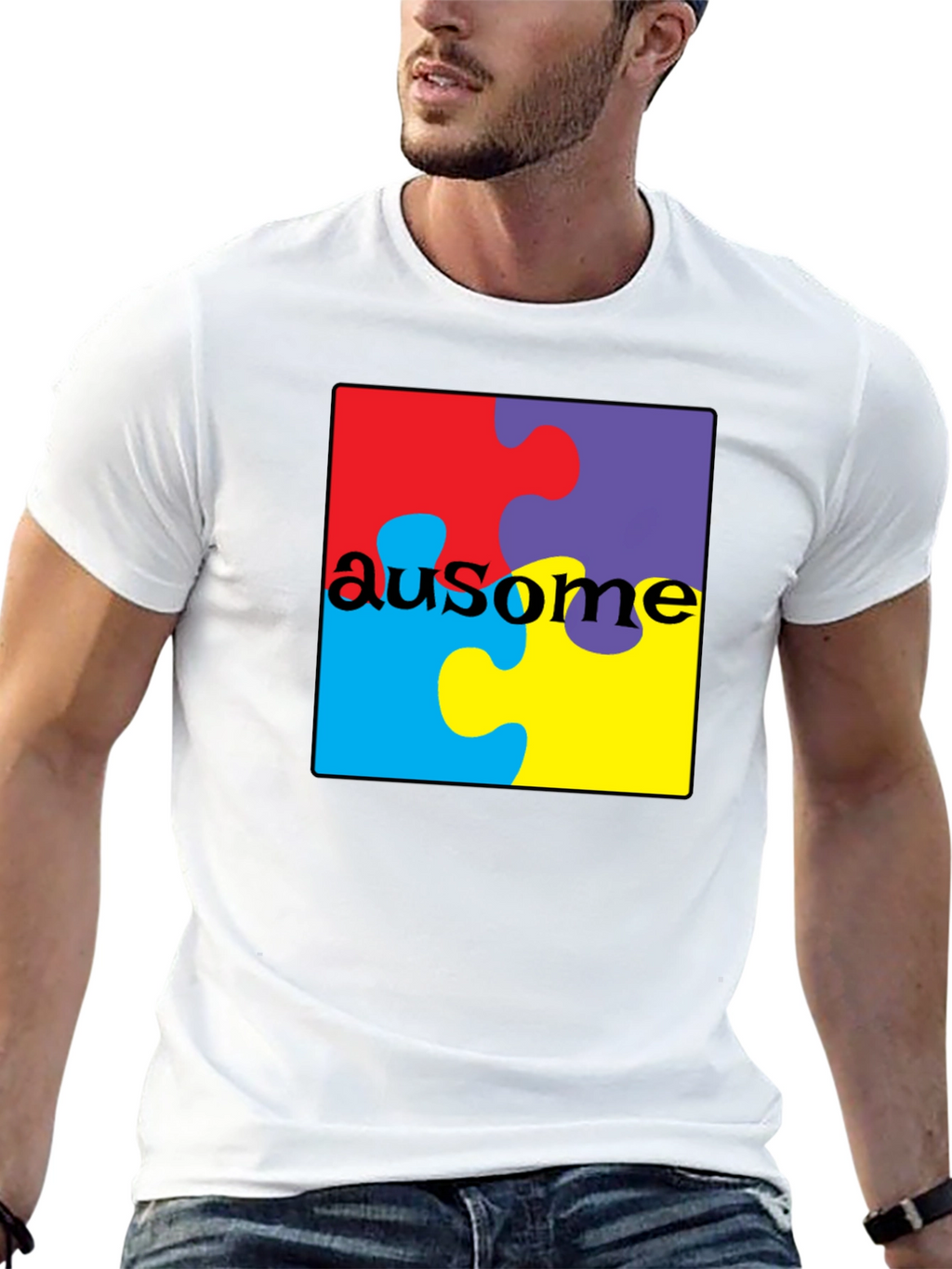 Au-some Puzzle Piece T-Shirt