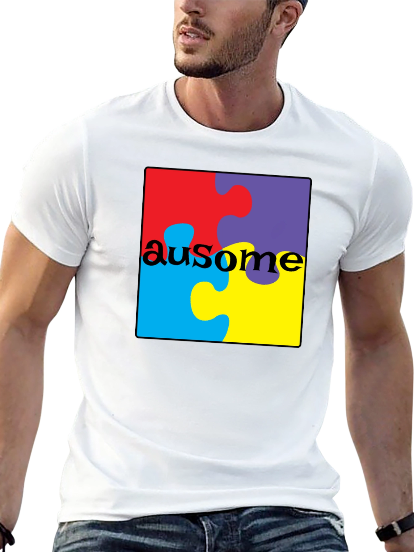 Au-some Puzzle Piece T-Shirt