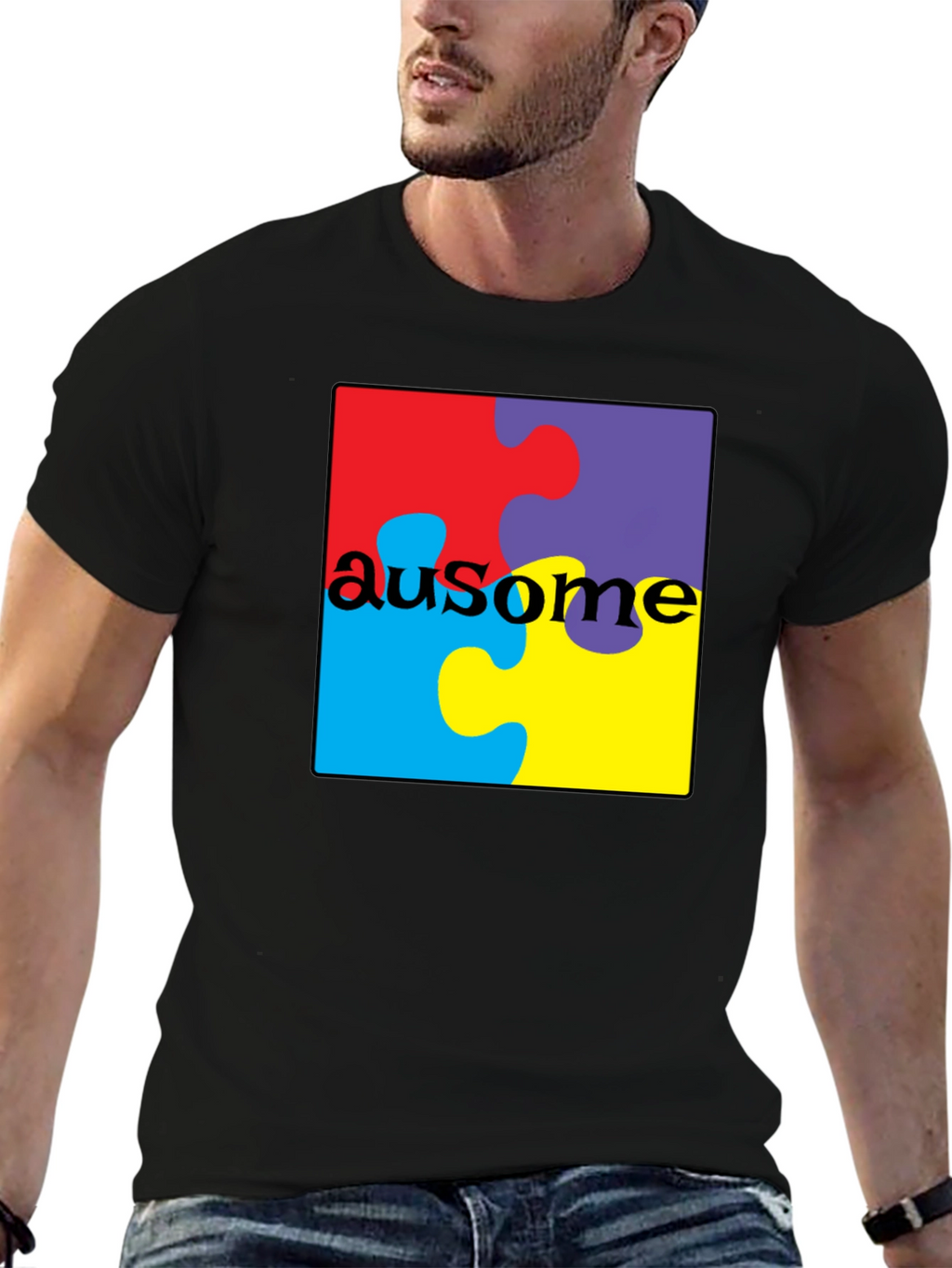 Au-some Puzzle Piece T-Shirt
