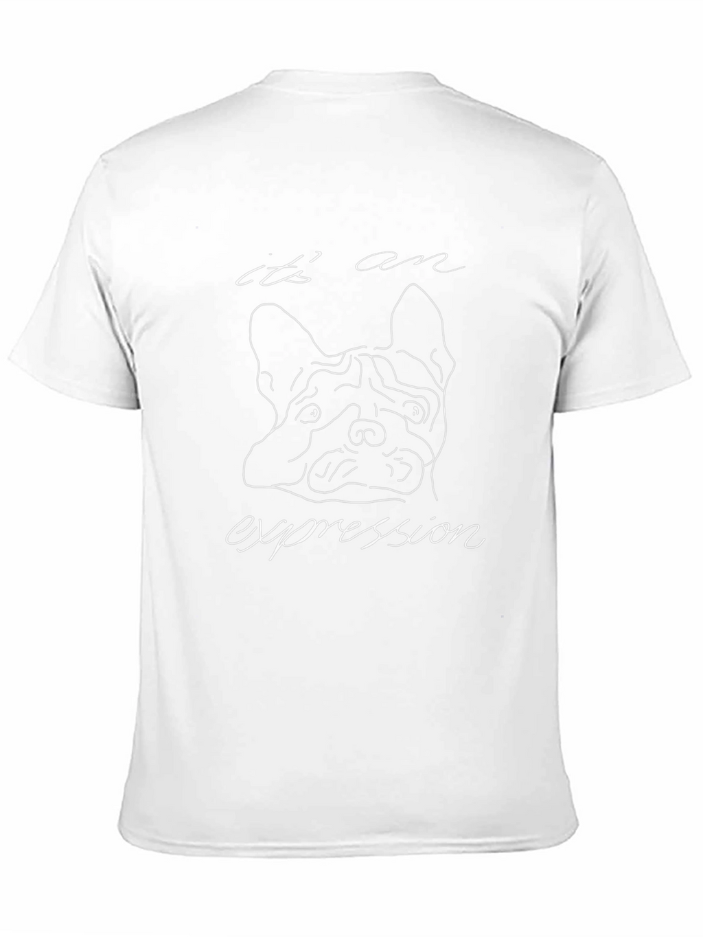 Expression Dog Graphic Tee - Black Cotton T-Shirt