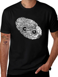 Bike Fingerprint Graphic Tee - Cool Riders Black T-Shirt