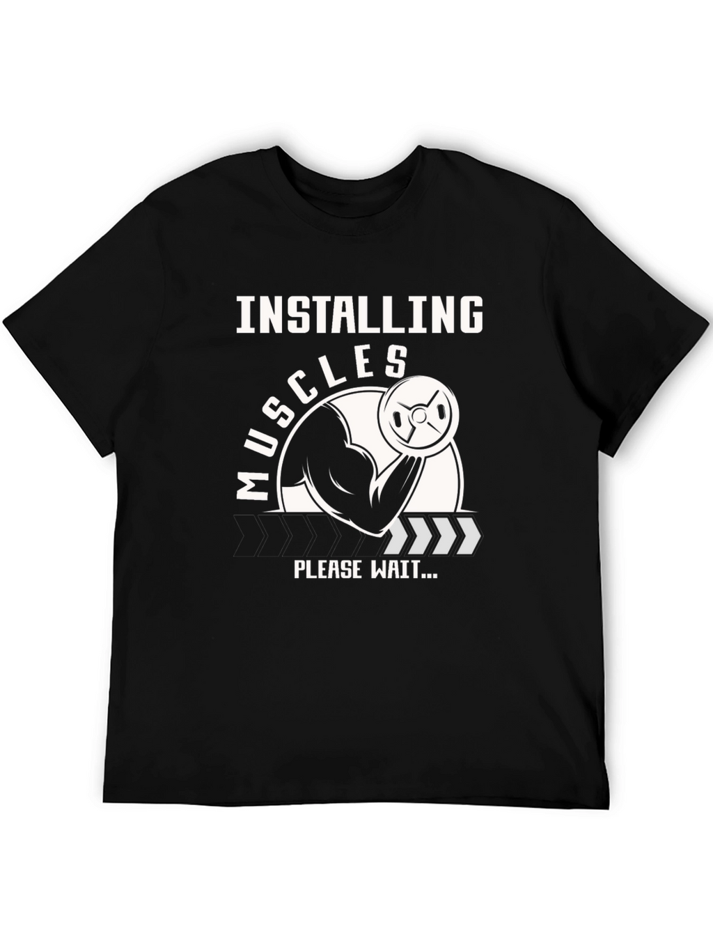 Installing Muscles T-Shirt - Gym Workout Apparel