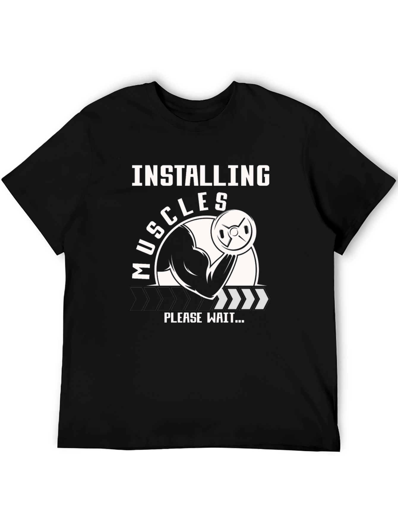 Installing Muscles T-Shirt - Gym Workout Apparel