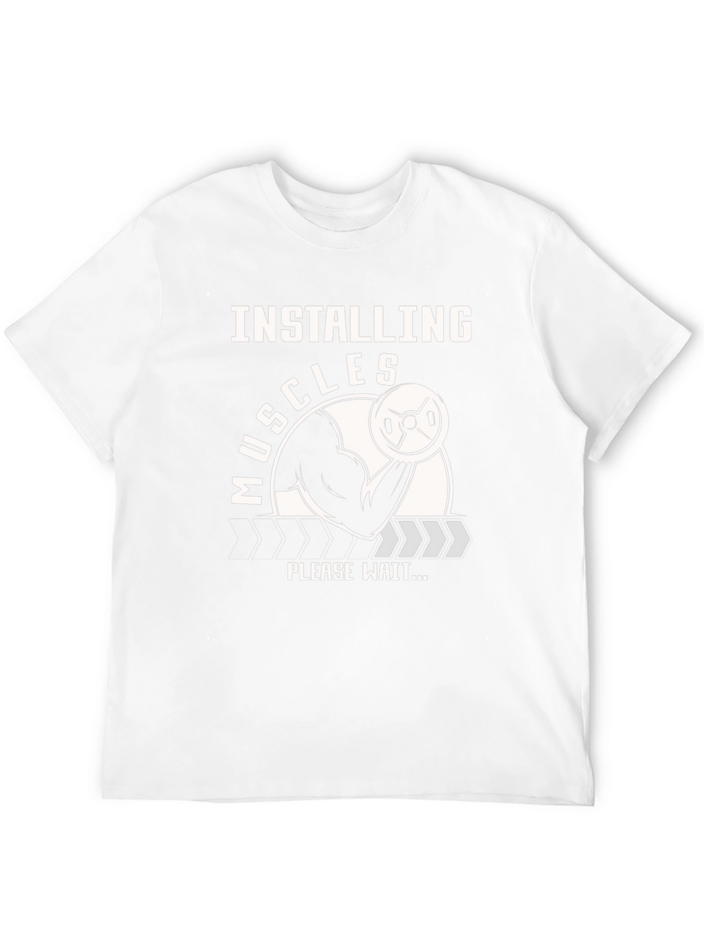 Installing Muscles T-Shirt - Gym Workout Apparel