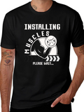 Installing Muscles T-Shirt - Gym Workout Apparel