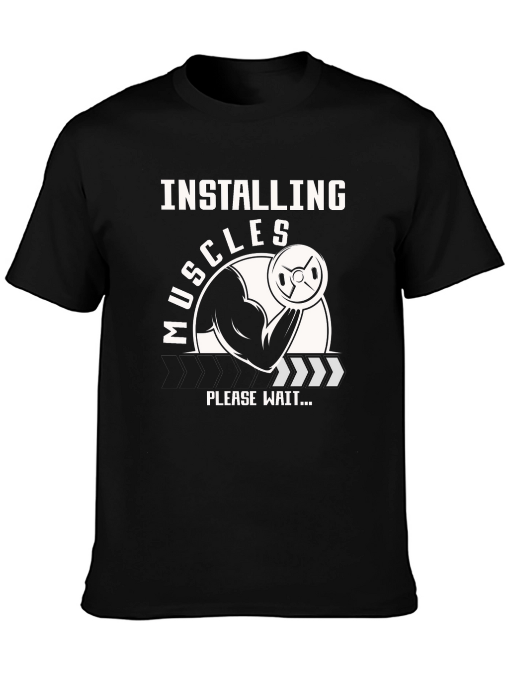 Installing Muscles T-Shirt - Gym Workout Apparel