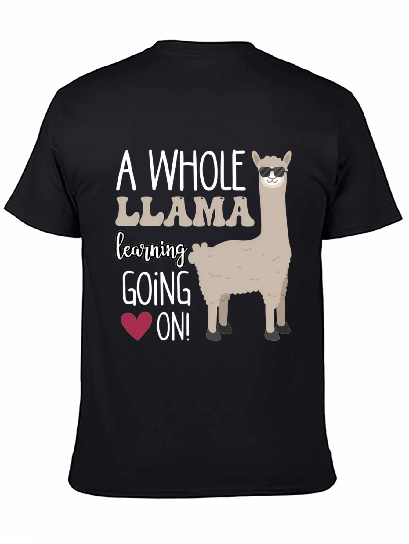 Cool Llama Teacher T-Shirt - Learning is Fun!