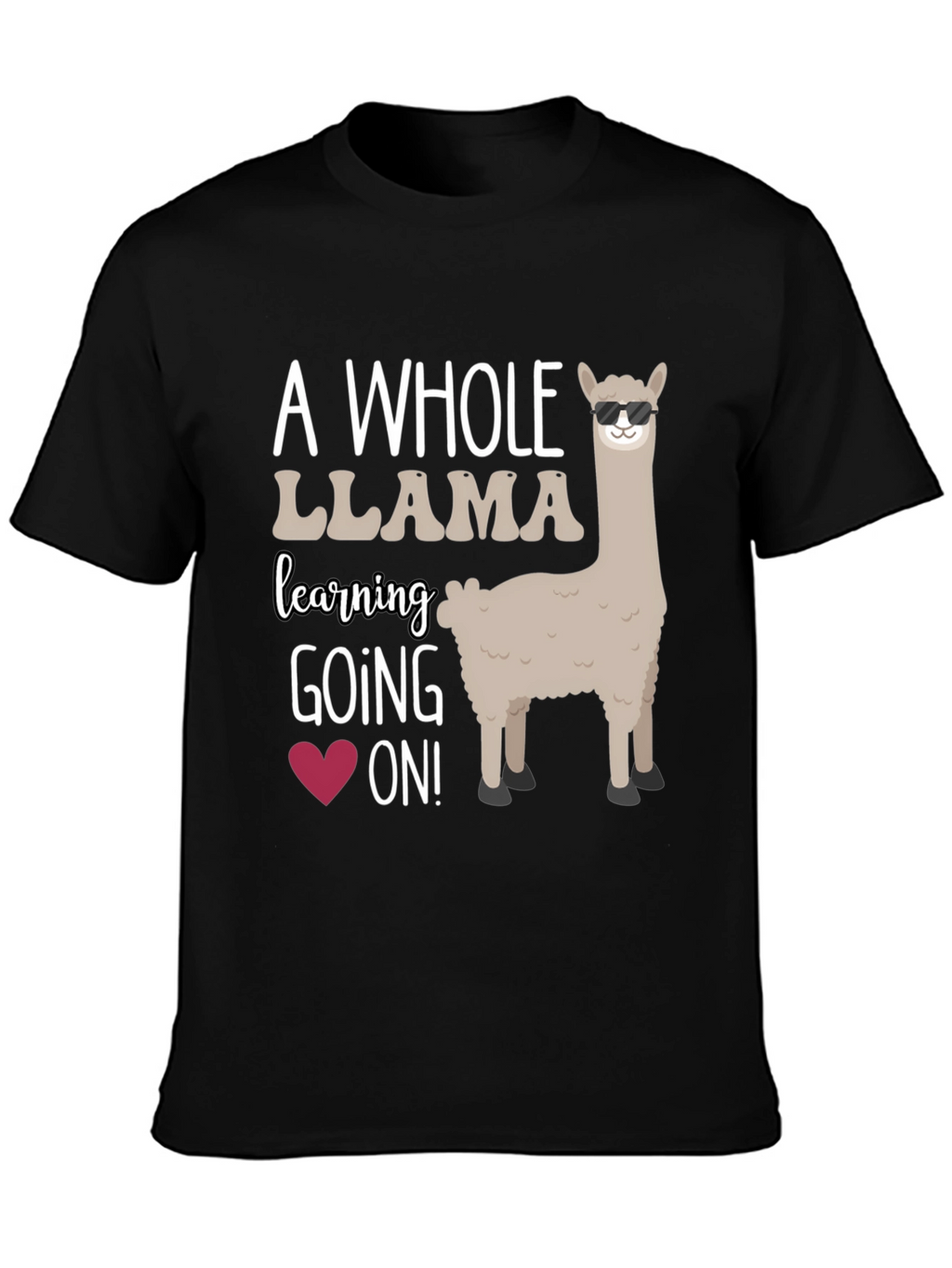 Cool Llama Teacher T-Shirt - Learning is Fun!