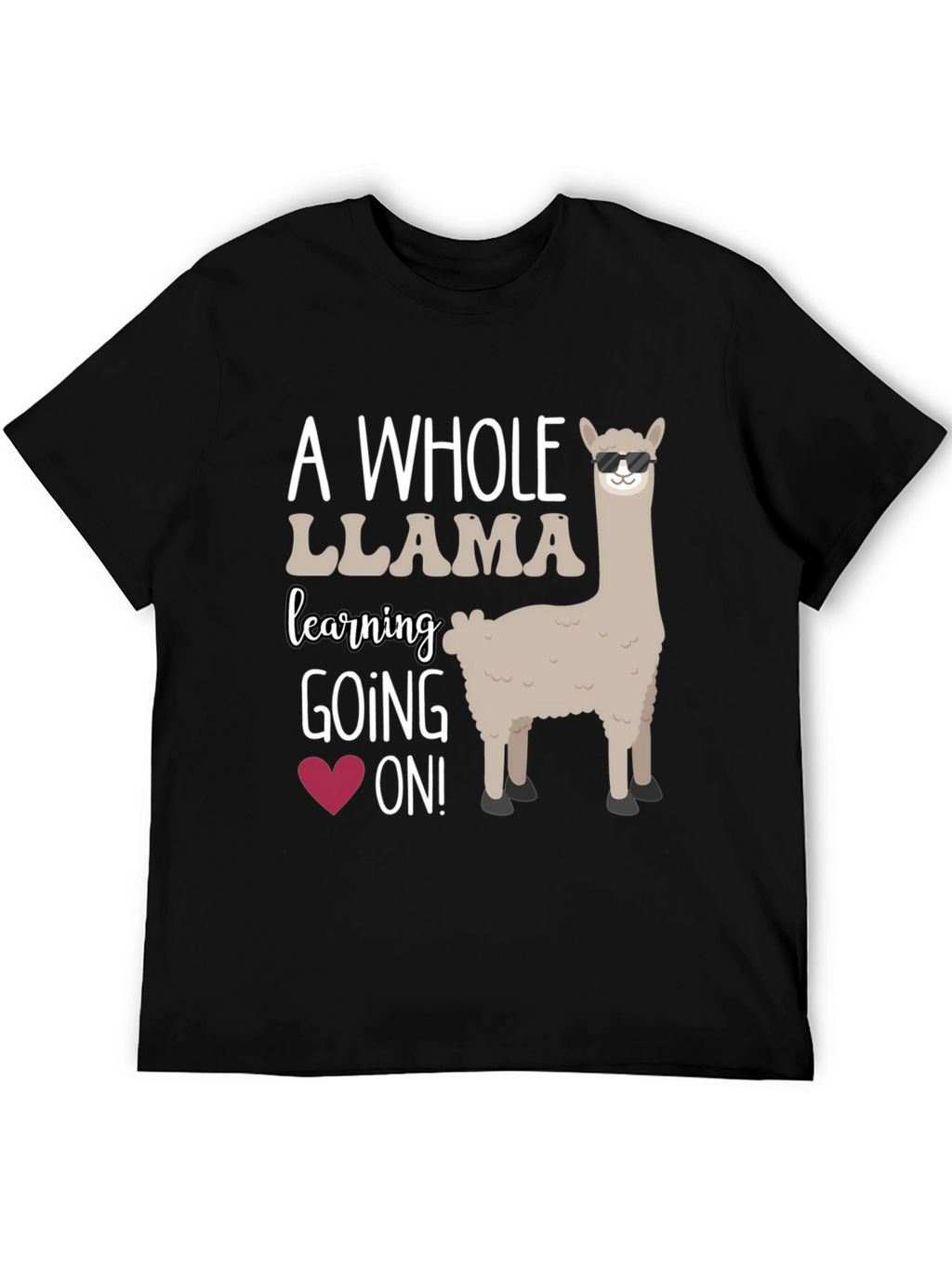 Cool Llama Teacher T-Shirt - Learning is Fun!