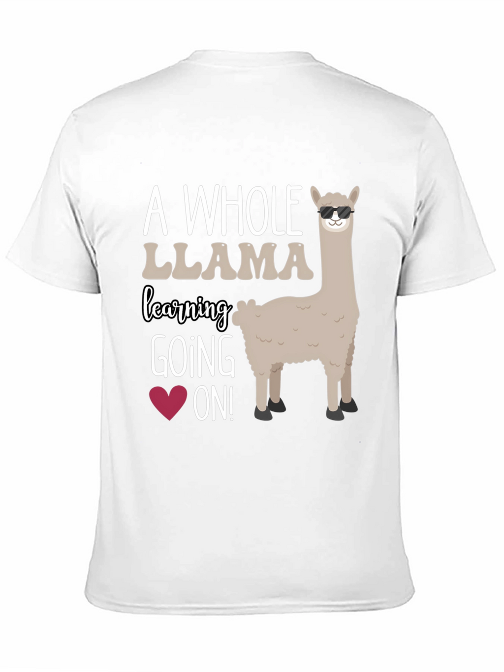 Cool Llama Teacher T-Shirt - Learning is Fun!