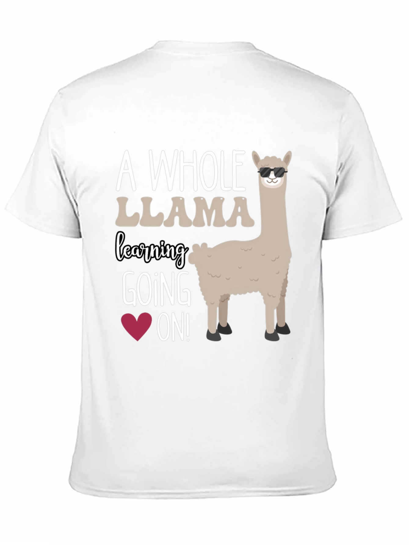 Cool Llama Teacher T-Shirt - Learning is Fun!