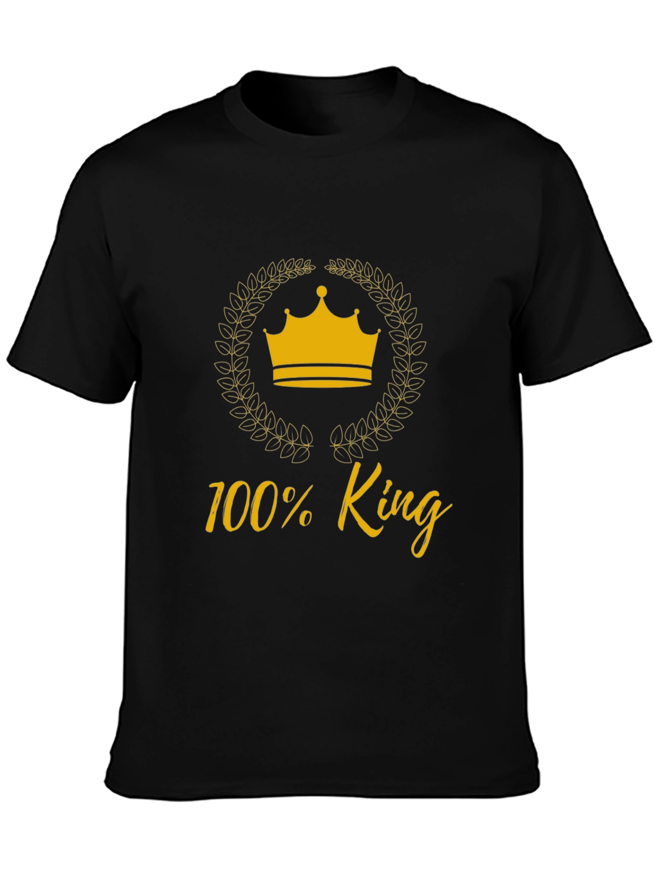 100% King Graphic Tee - Black T-Shirt