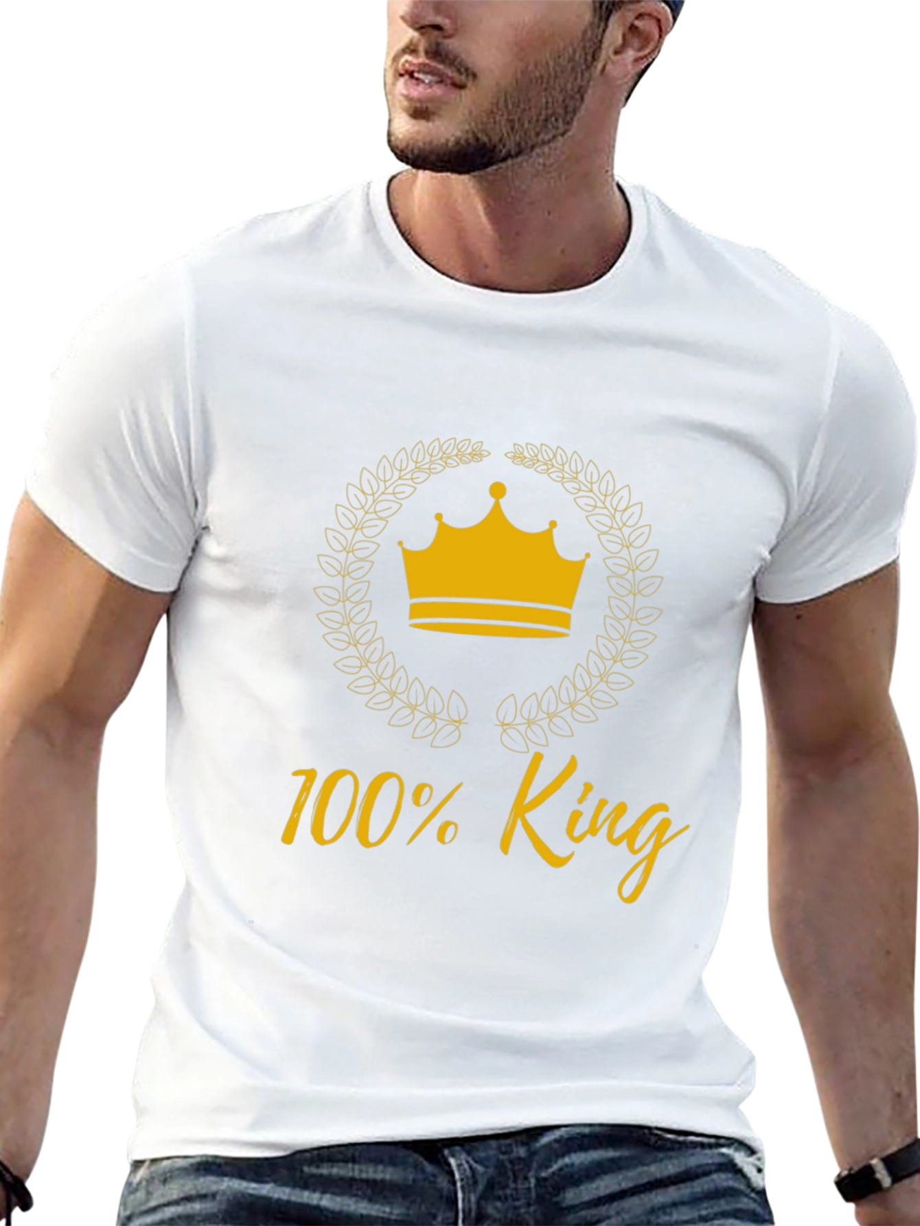 100% King Graphic Tee - Black T-Shirt