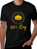 100% King Graphic Tee - Black T-Shirt