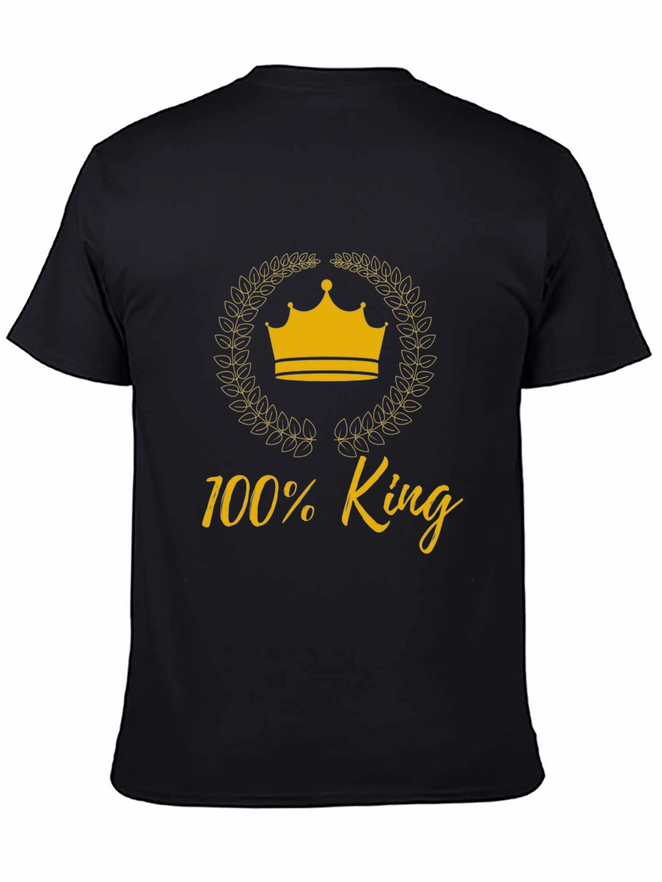 100% King Graphic Tee - Black T-Shirt