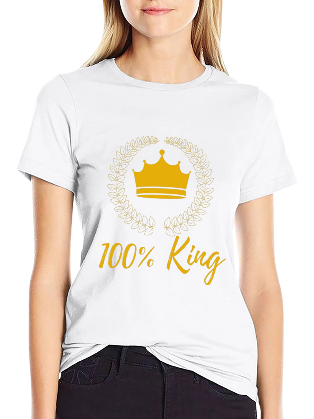 100% King Graphic Tee - Black T-Shirt