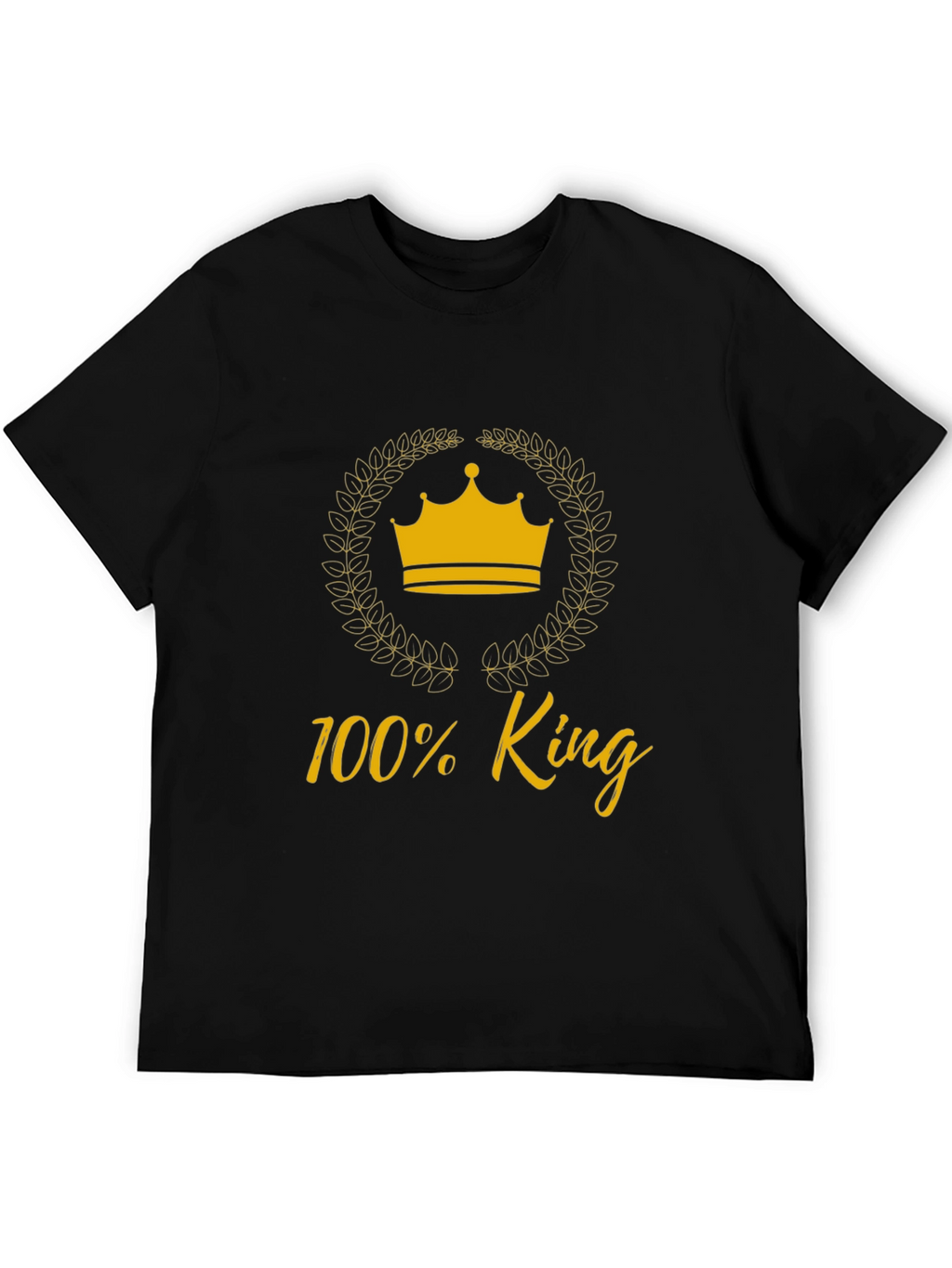 100% King Graphic Tee - Black T-Shirt