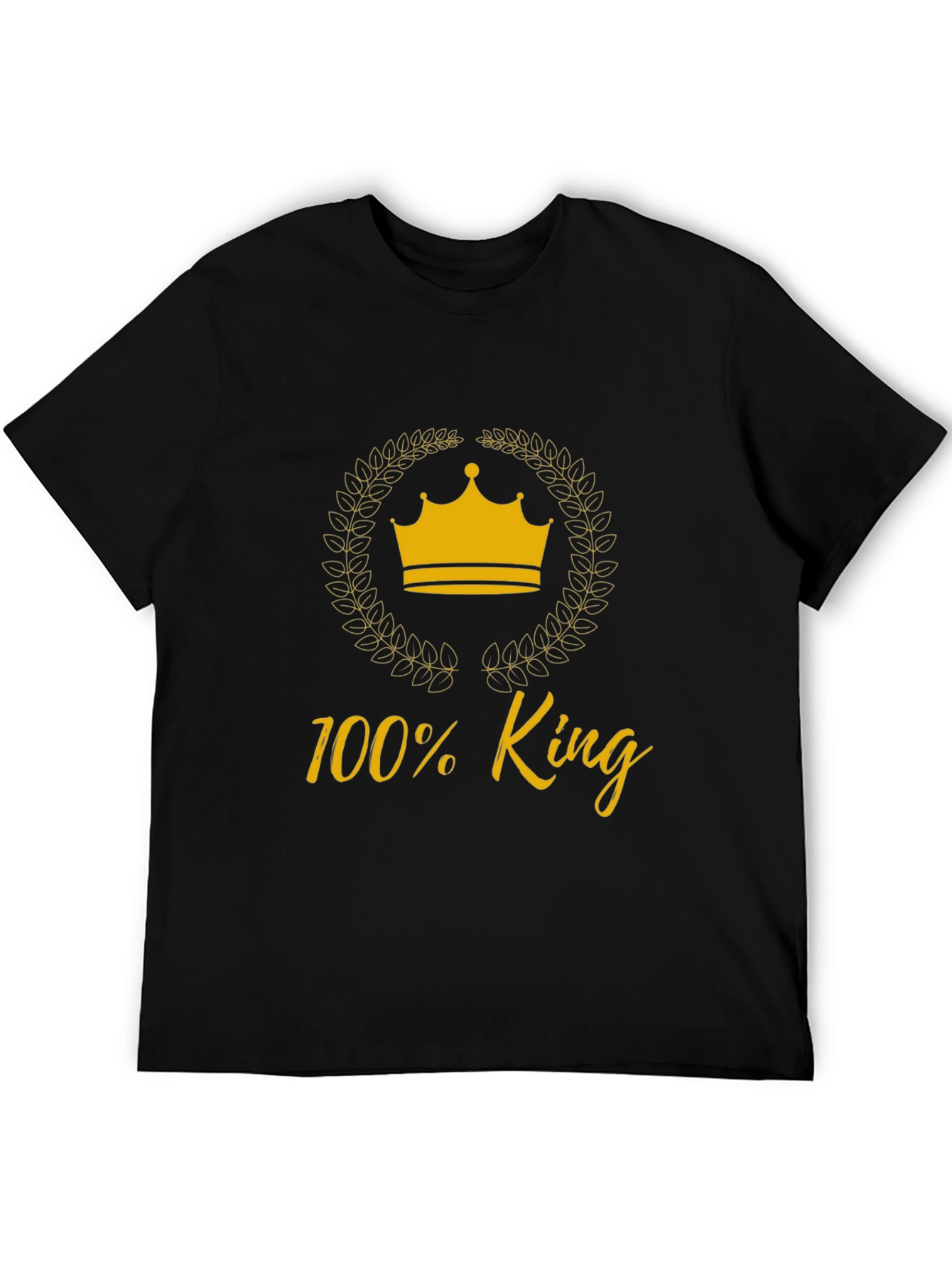 100% King Graphic Tee - Black T-Shirt