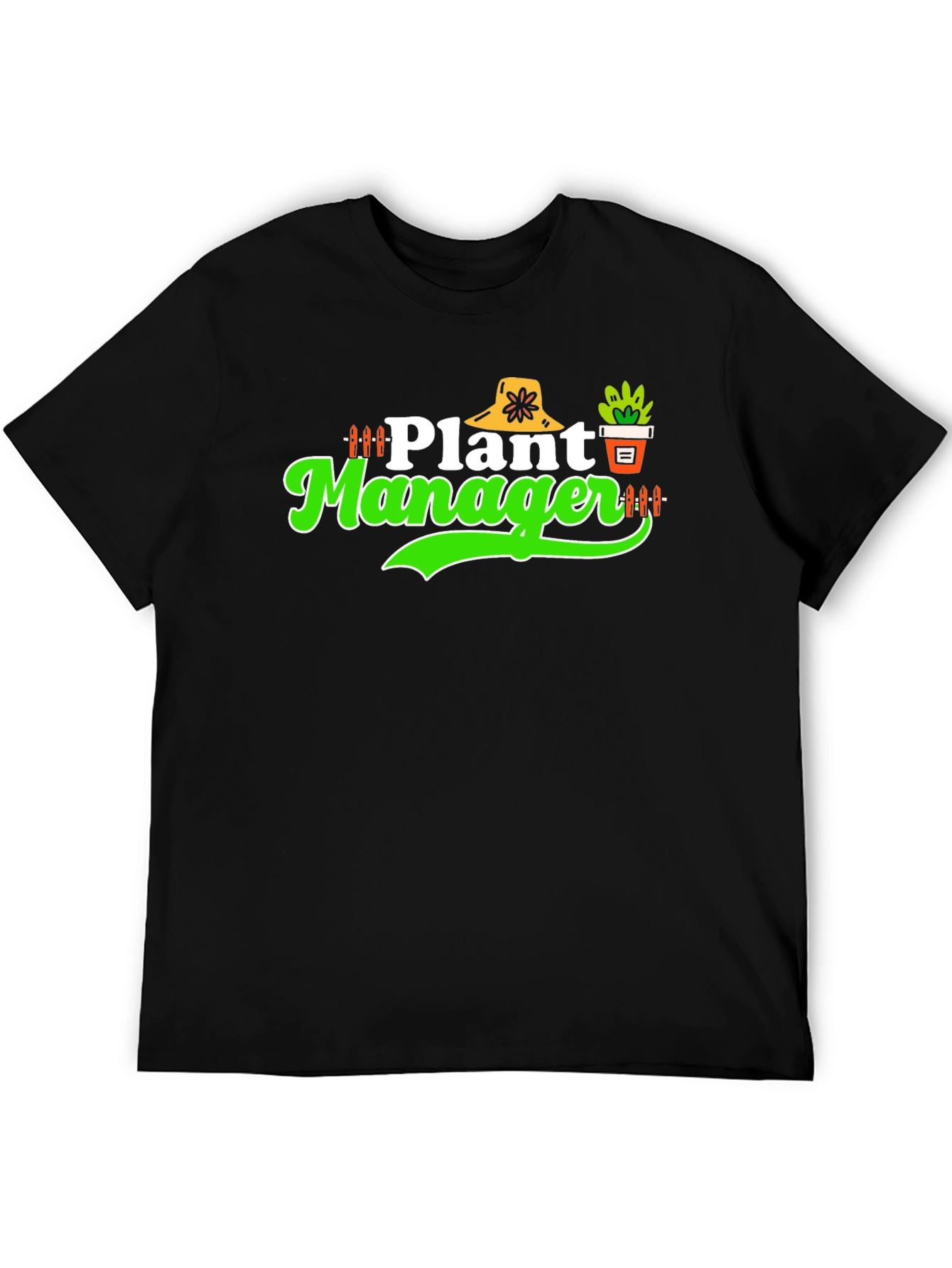 Plant Manager Black T-Shirt