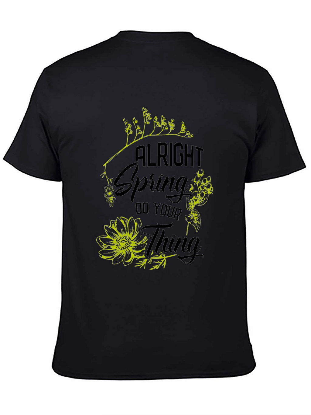Alright Spring T-Shirt - Floral Graphic Tee