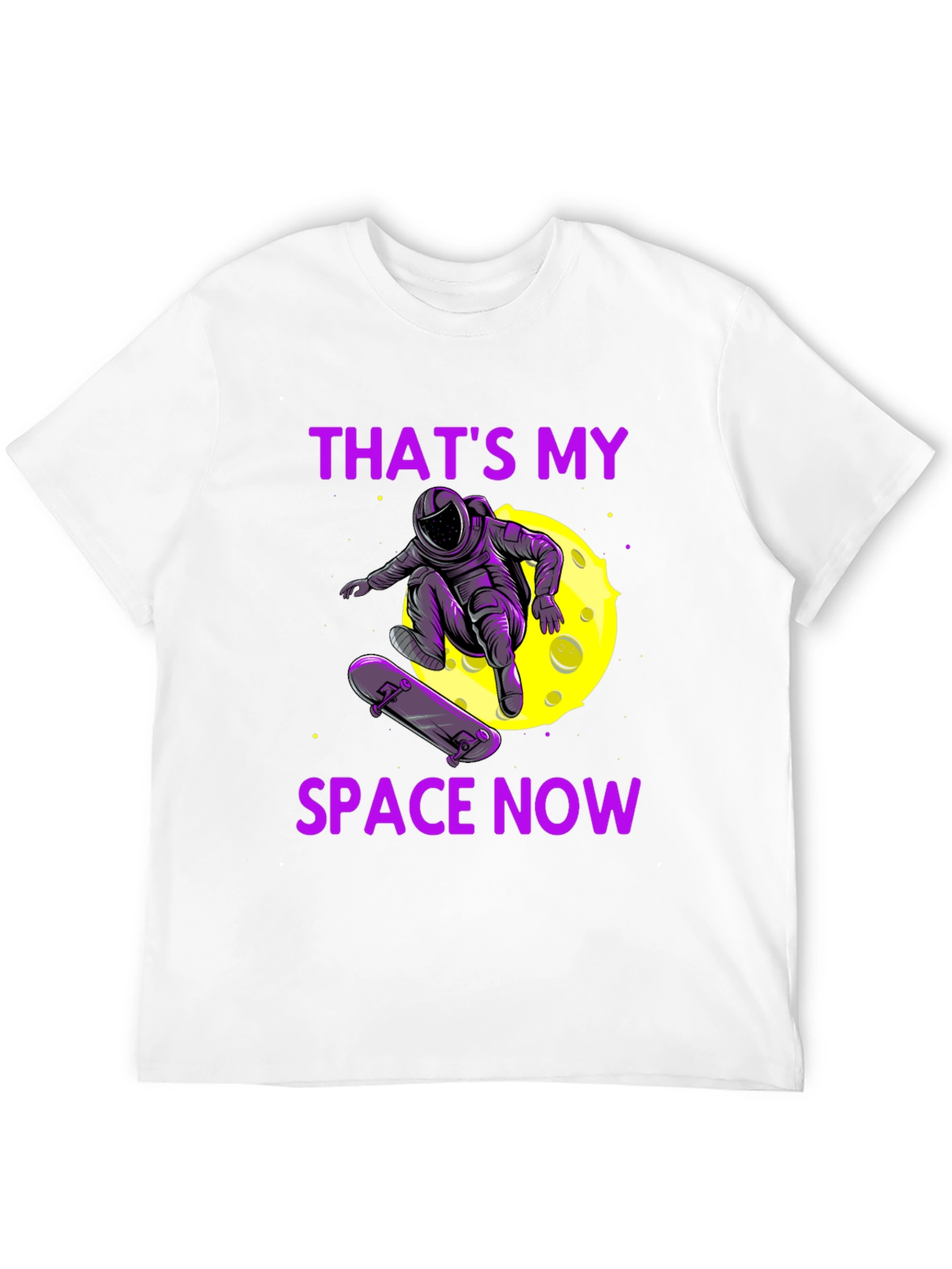 Astronaut Skateboarder Graphic Tee - Thats My Space Now