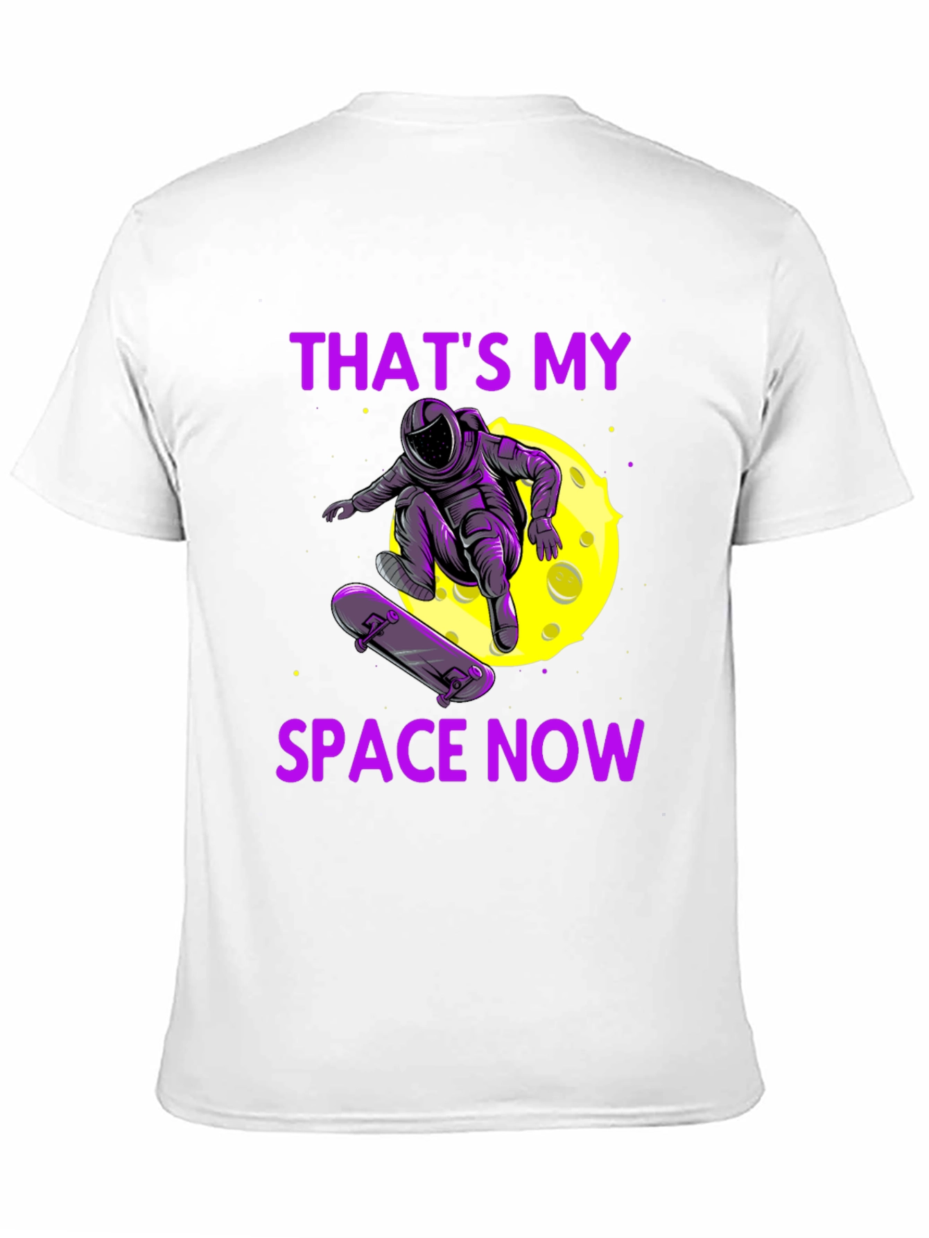 Astronaut Skateboarder Graphic Tee - Thats My Space Now