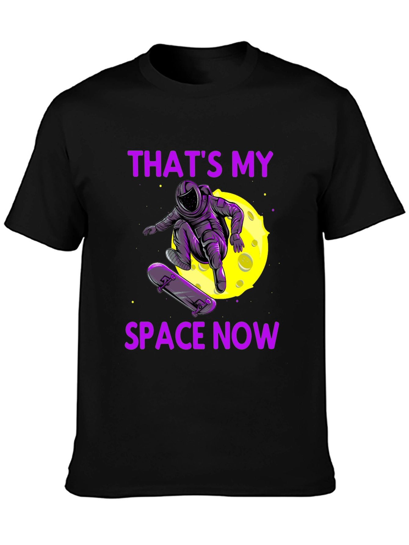 Astronaut Skateboarder Graphic Tee - Thats My Space Now