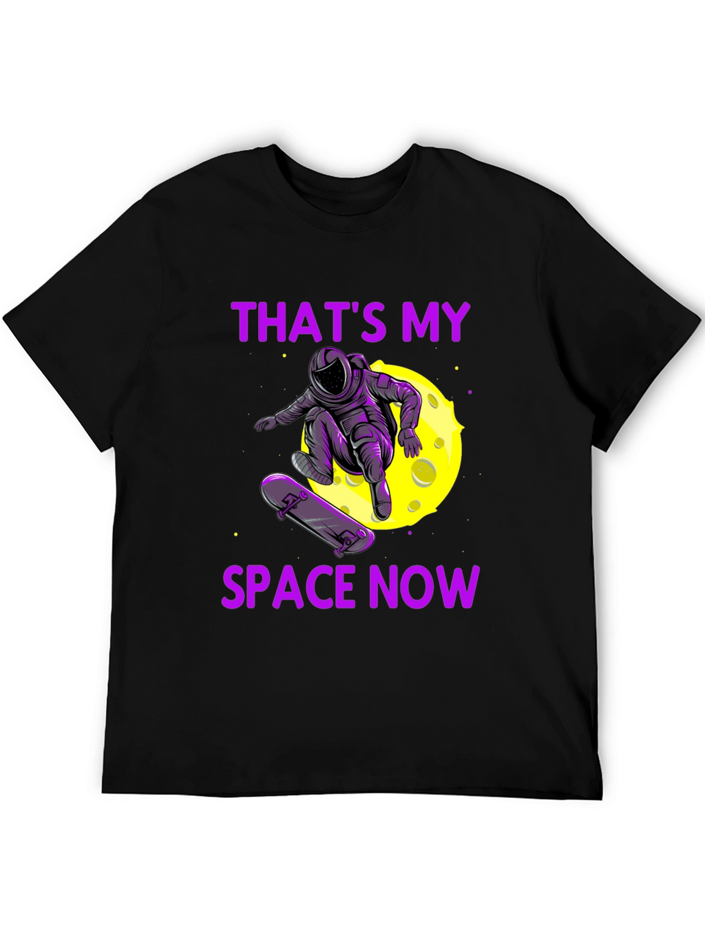 Astronaut Skateboarder Graphic Tee - Thats My Space Now